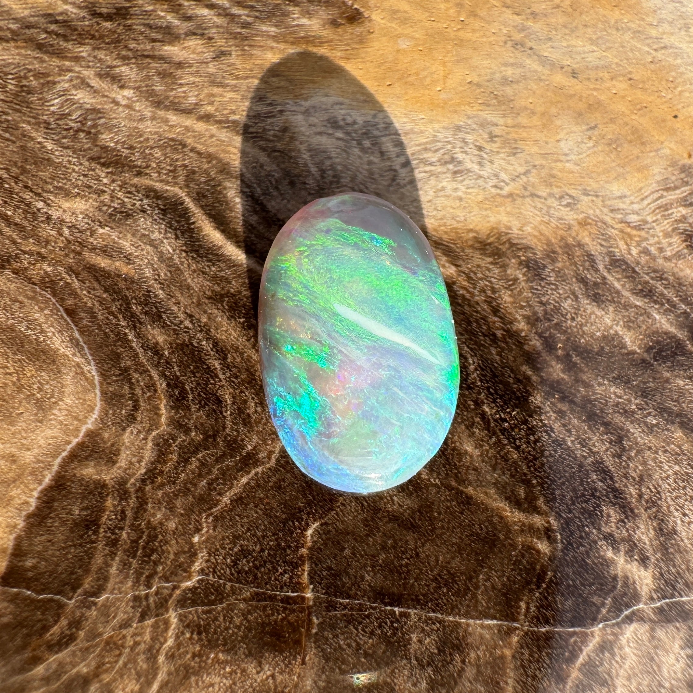 1ct Lightning Ridge Opal | Solid Australian Opal | Hand-Cut