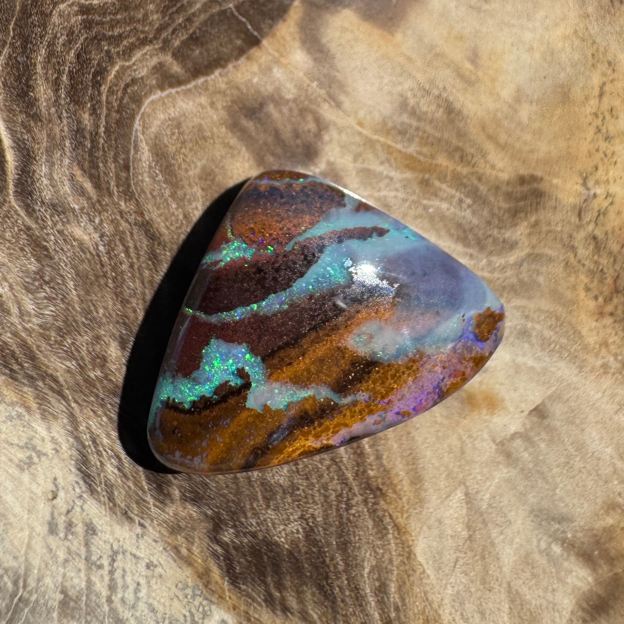 8ct Queensland Boulder Opal | Solid Australian Opal | Hand-Cut