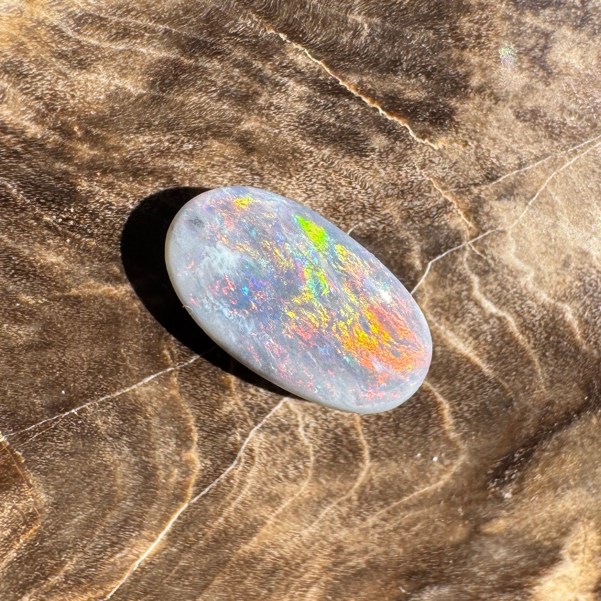 1ct Lightning Ridge Semi Black Opal | Solid Australian Opal | Hand-Cut