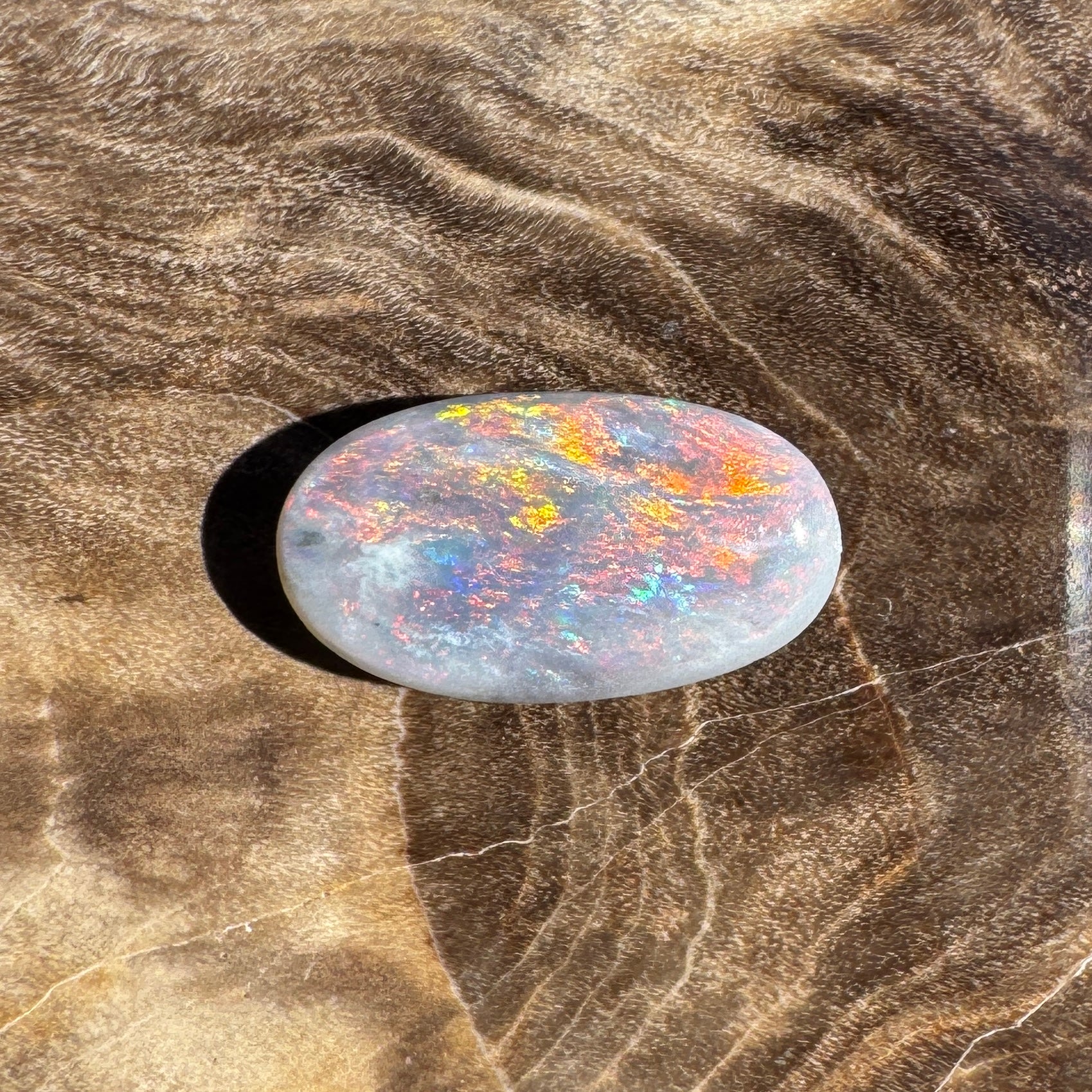 1ct Lightning Ridge Semi Black Opal | Solid Australian Opal | Hand-Cut