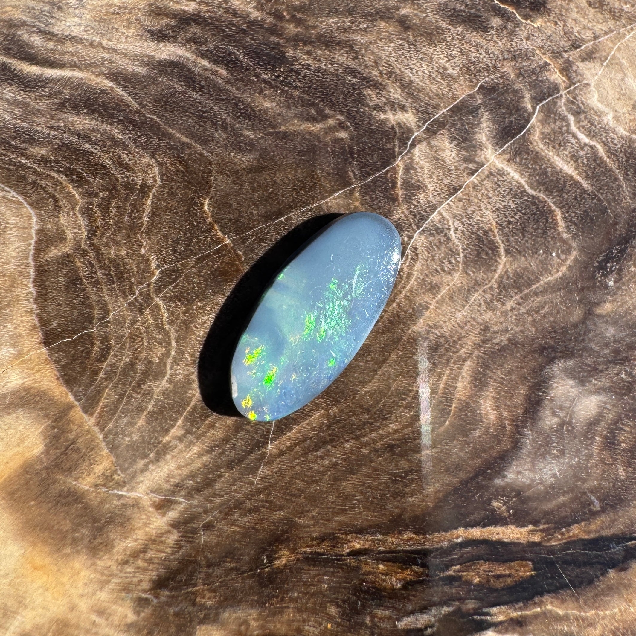 0.7ct Lightning Ridge Semi Black Opal | Solid Australian Opal | Hand-Cut