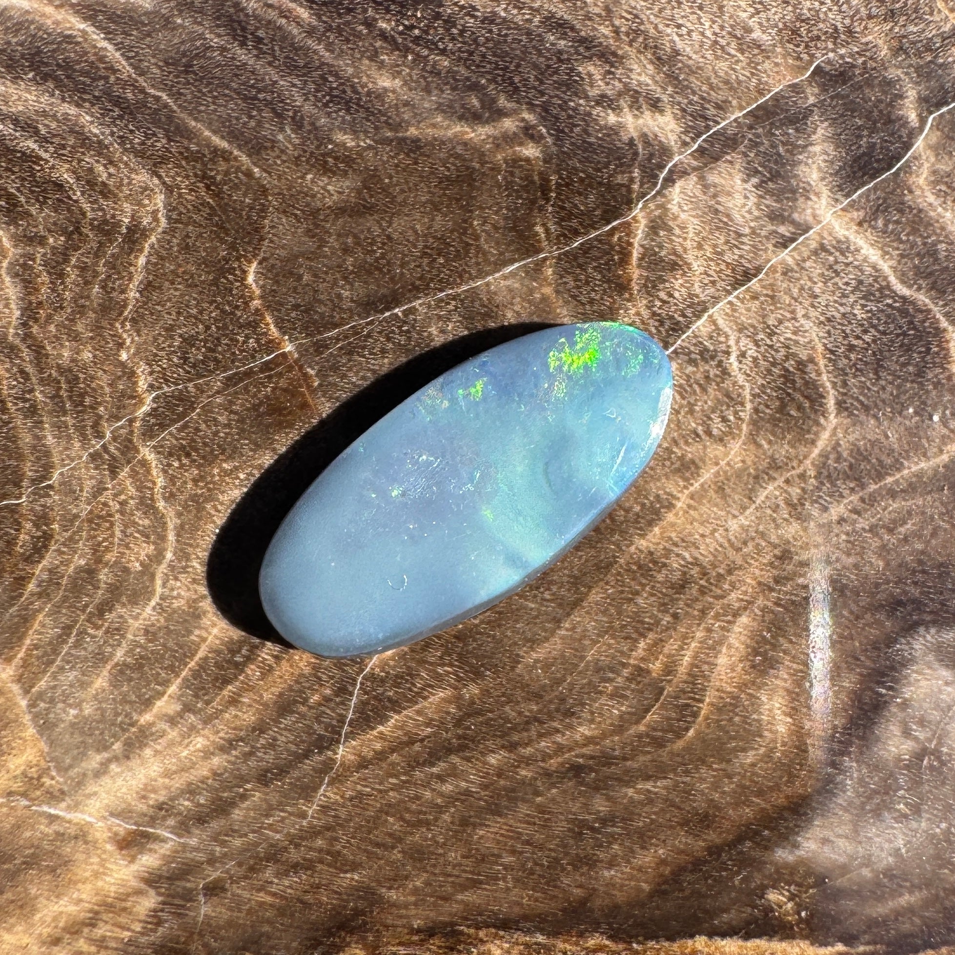 0.7ct Lightning Ridge Semi Black Opal | Solid Australian Opal | Hand-Cut