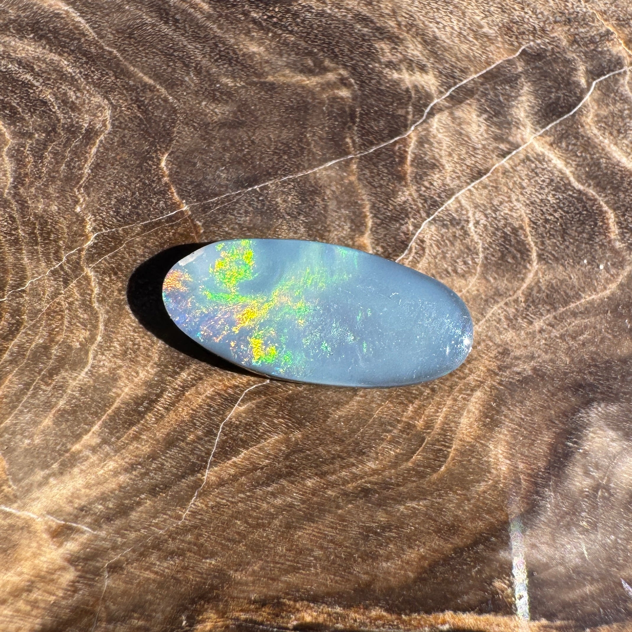 0.7ct Lightning Ridge Semi Black Opal | Solid Australian Opal | Hand-Cut