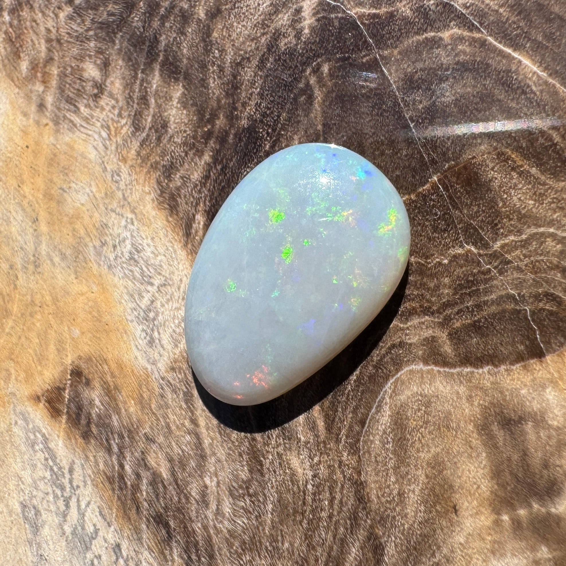 2.6ct Lightning Ridge Dark Crystal Opal | Solid Australian Opal | Hand-Cut