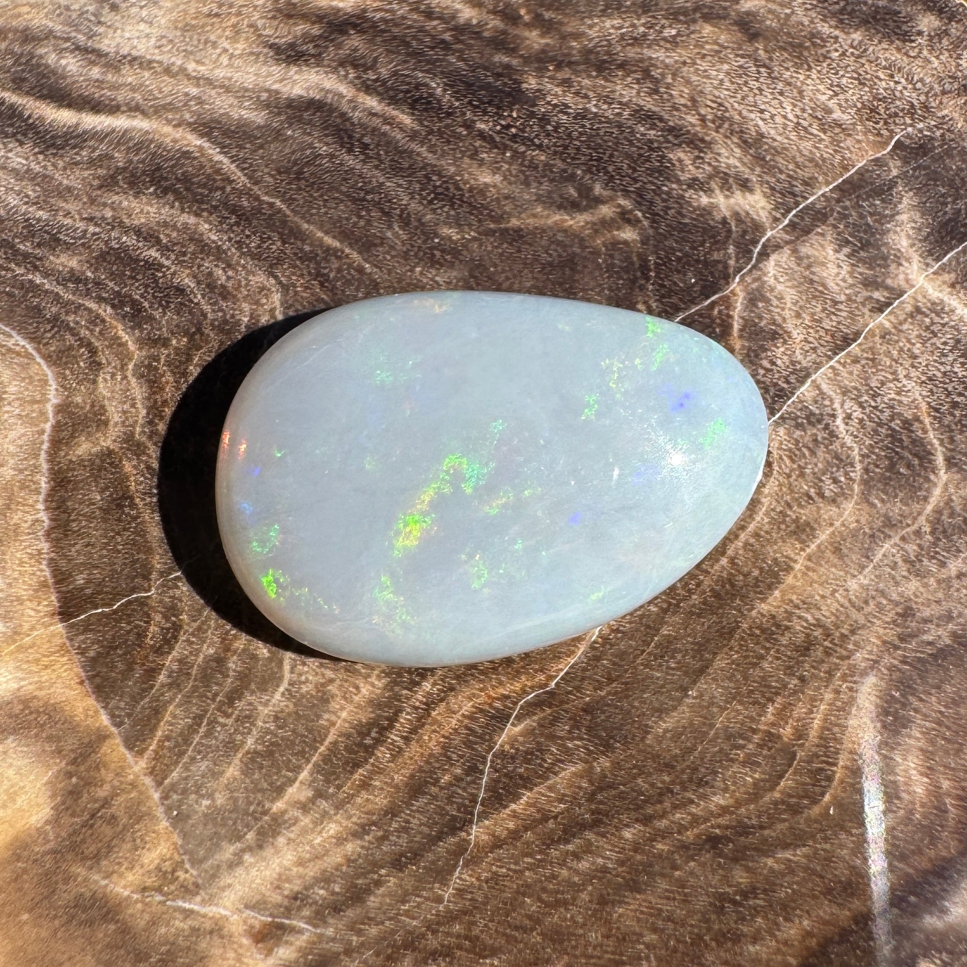 2.6ct Lightning Ridge Dark Crystal Opal | Solid Australian Opal | Hand-Cut