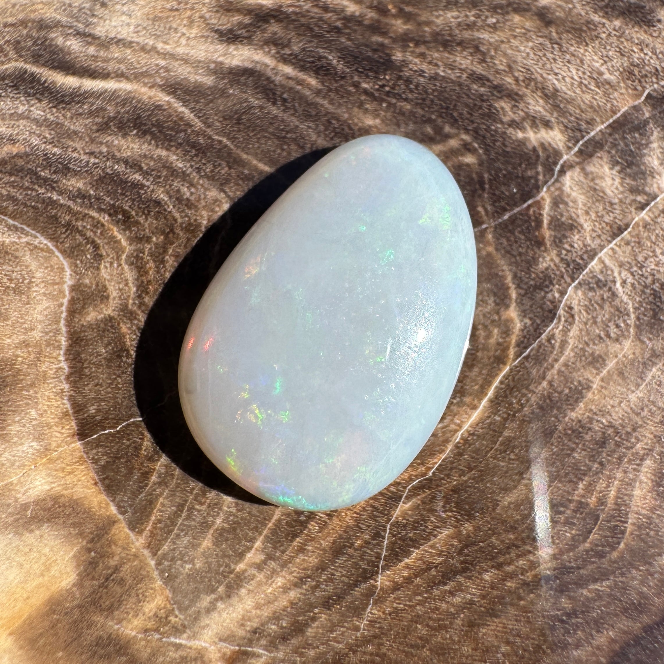 2.6ct Lightning Ridge Dark Crystal Opal | Solid Australian Opal | Hand-Cut