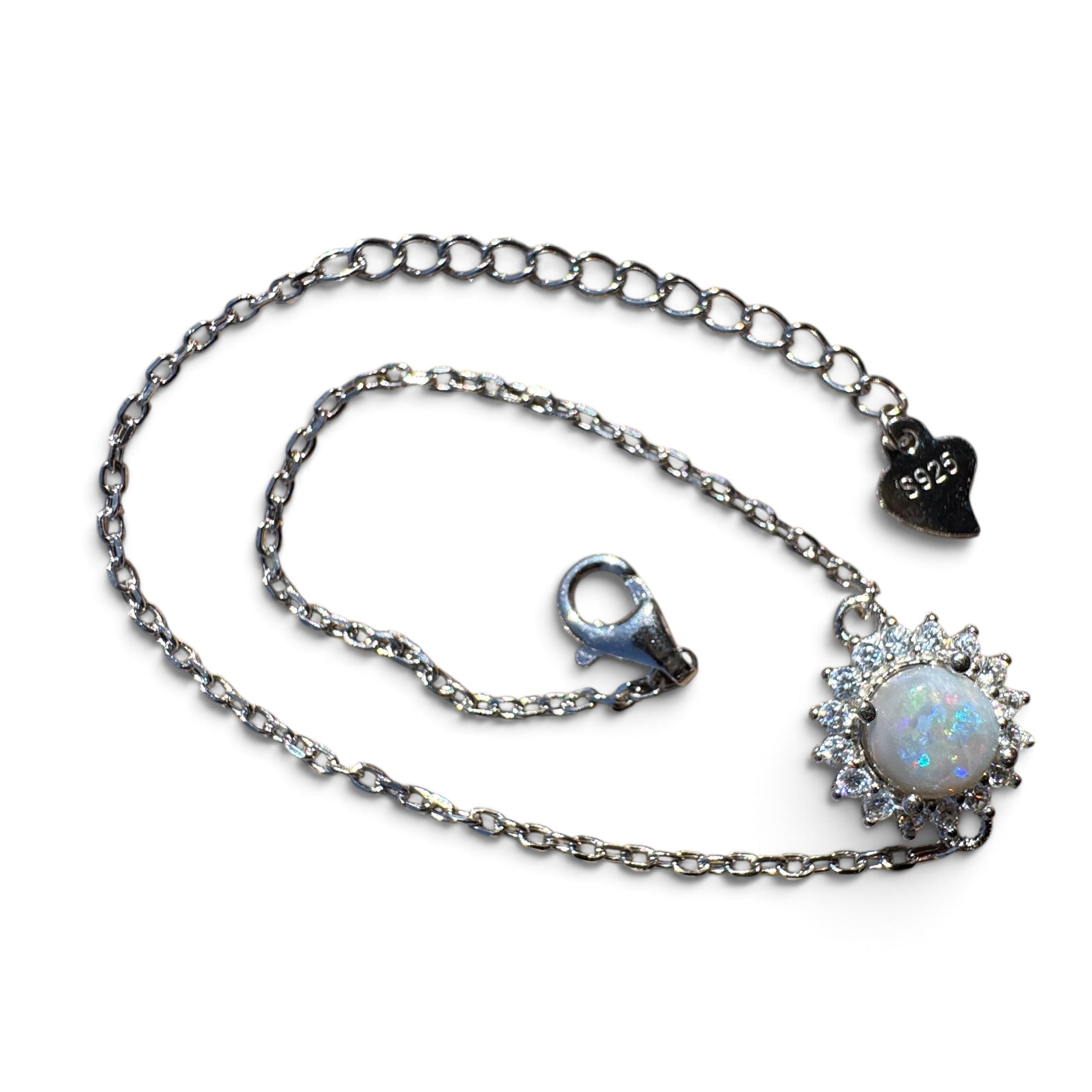 0.8ct Coober Pedy Opal Bracelet ~ 'Arckaringa Ochre Bloom' | 925 Sterling Silver | Solid Australian Opal