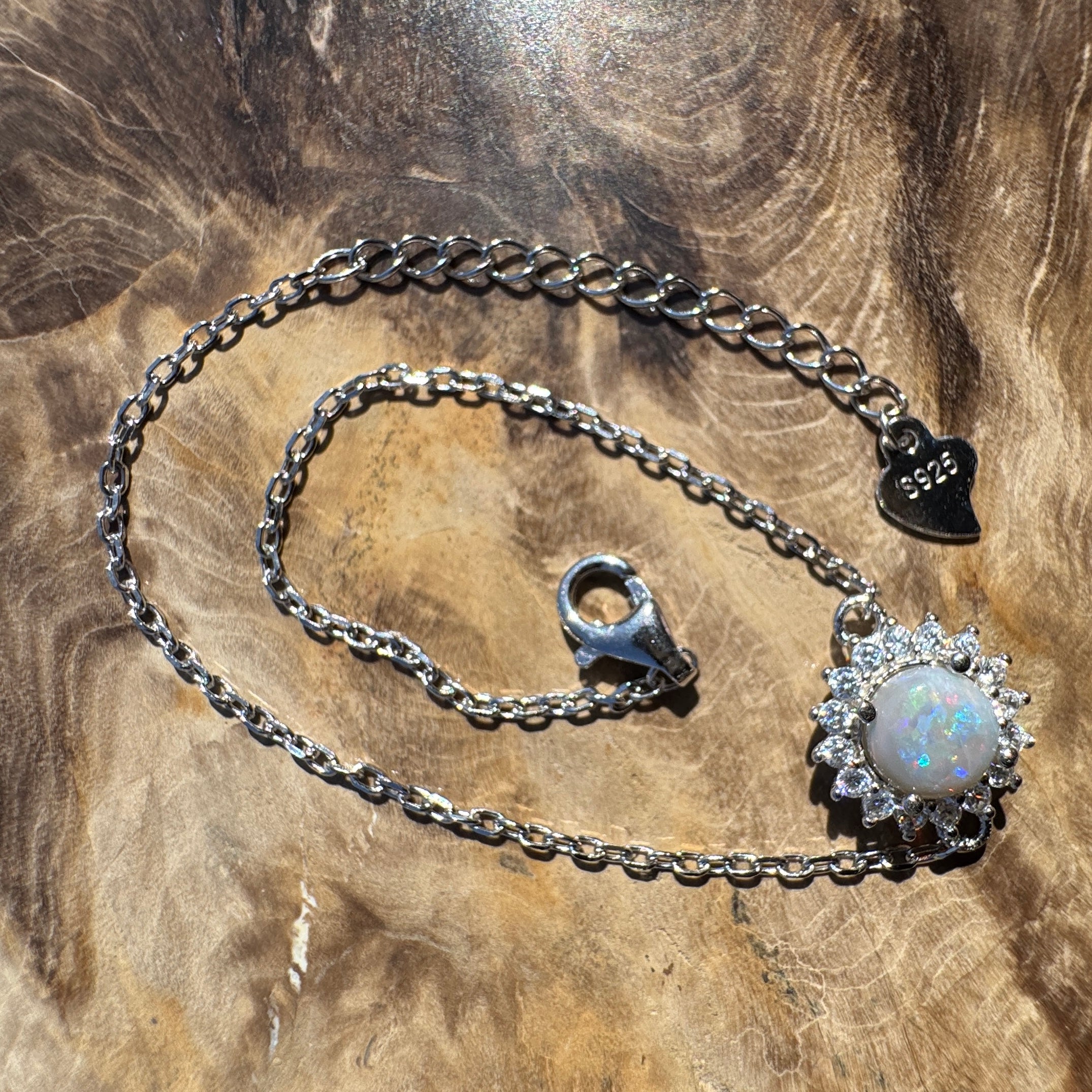 0.8ct Coober Pedy Opal Bracelet ~ 'Arckaringa Ochre Bloom' | 925 Sterling Silver | Solid Australian Opal