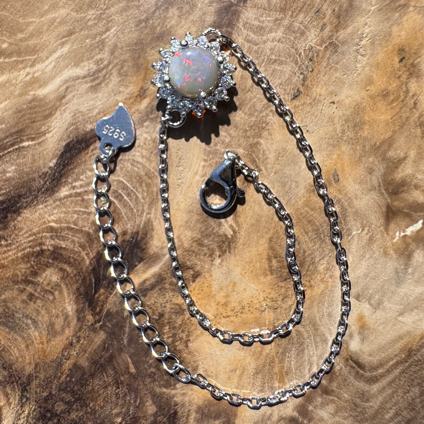 0.8ct Coober Pedy Opal Bracelet ~ 'Arckaringa Ochre Bloom' | 925 Sterling Silver | Solid Australian Opal