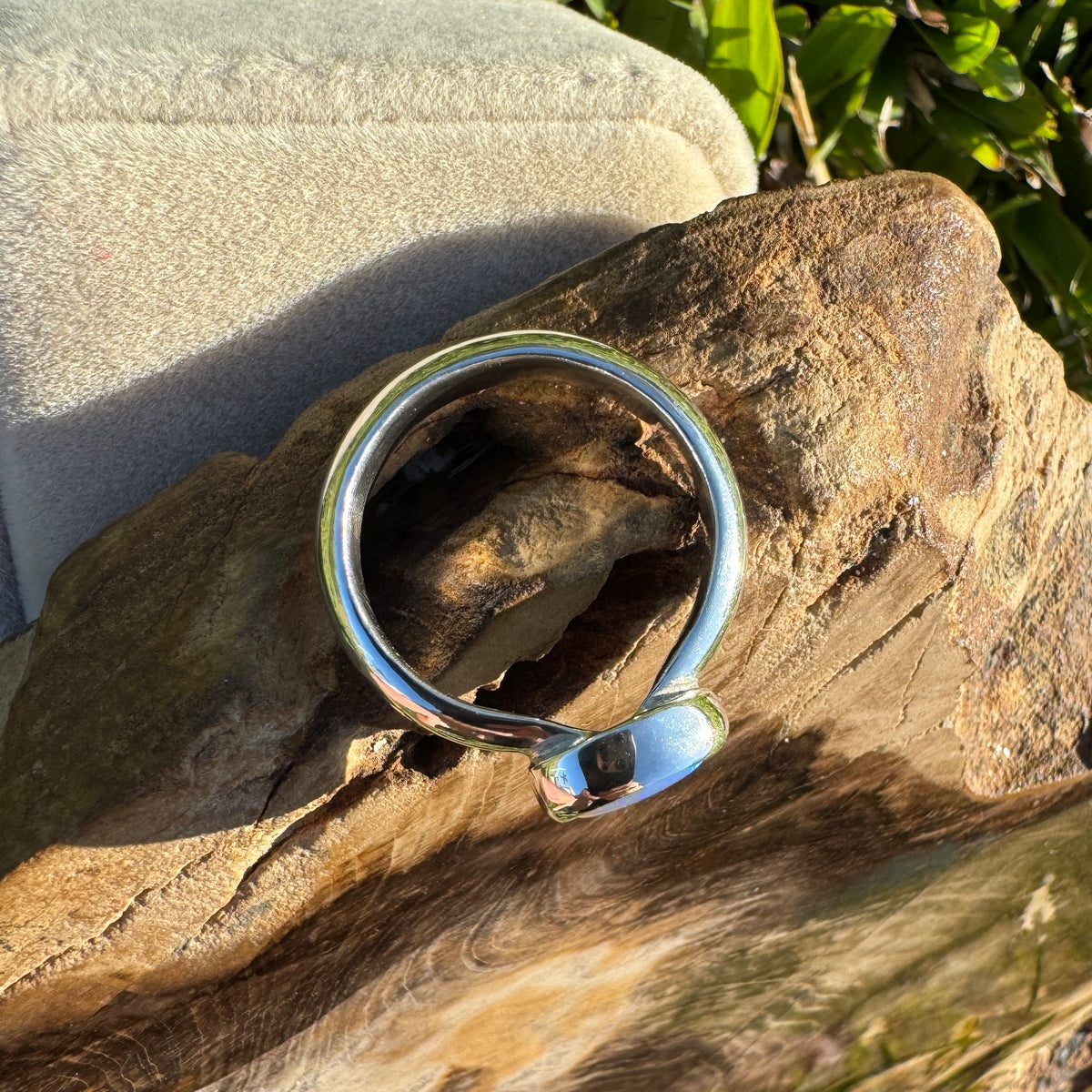 0.5ct Lightning Ridge Opal Ring ~ 'Margaret River Gleam' | 925 Sterling Silver | Solid Australian Opal