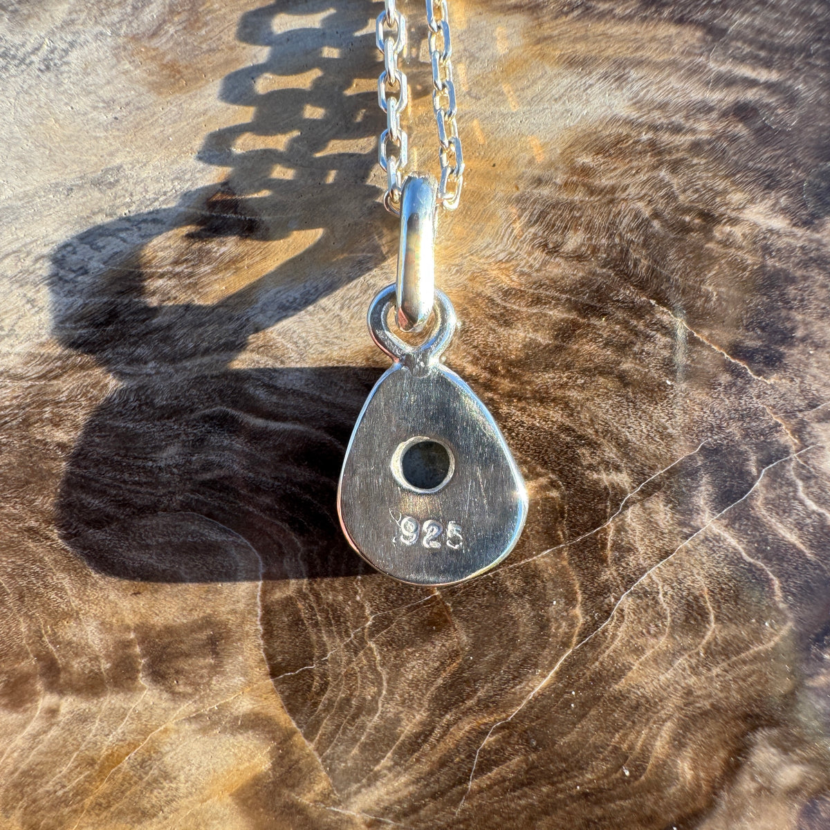 1ct Lightning Ridge Black Opal Pendant Necklace ~ 'Eyre Ember' | 925 Sterling Silver | Solid Australian Opal