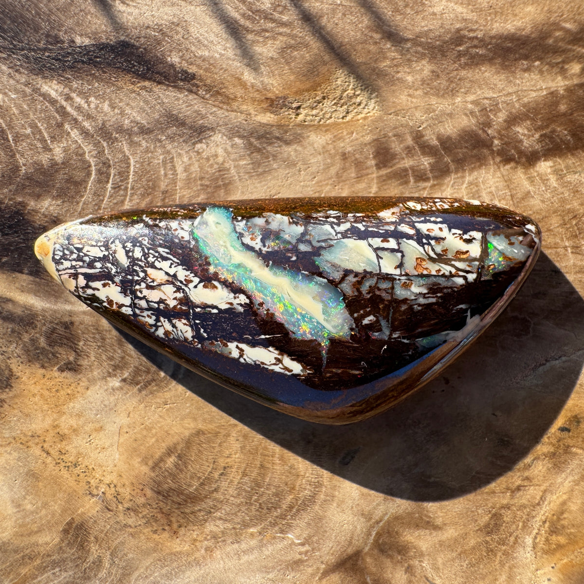 25ct Queensland Boulder Opal | Solid Australian Opal | Hand-Cut