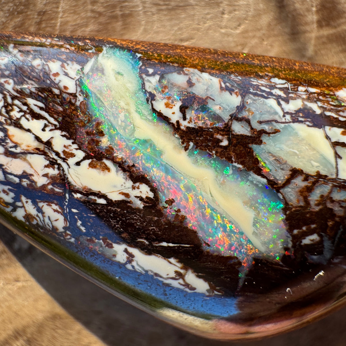 25ct Queensland Boulder Opal | Solid Australian Opal | Hand-Cut