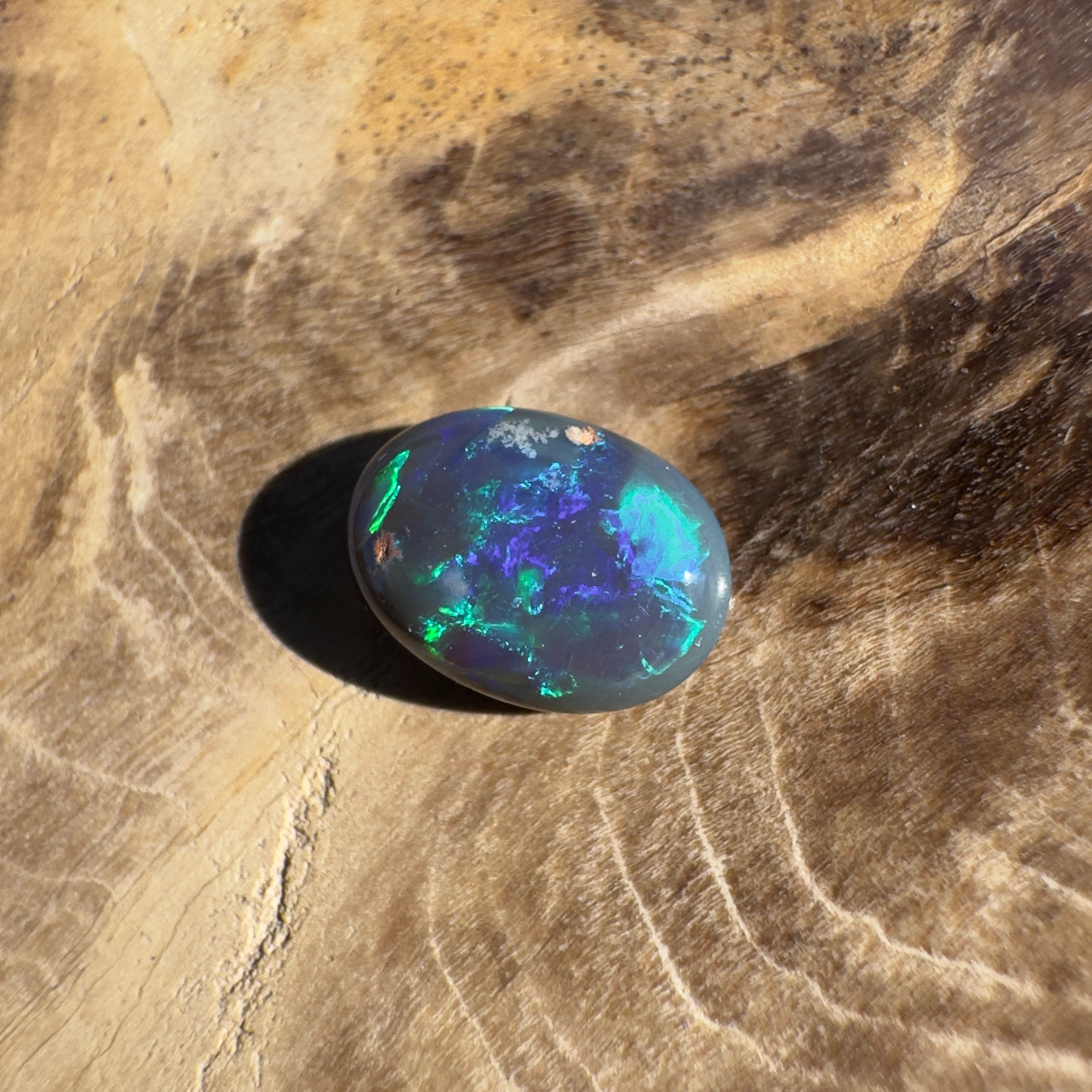 0.5ct Lightning Ridge Black Opal | Solid Australian Opal | Hand-Cut