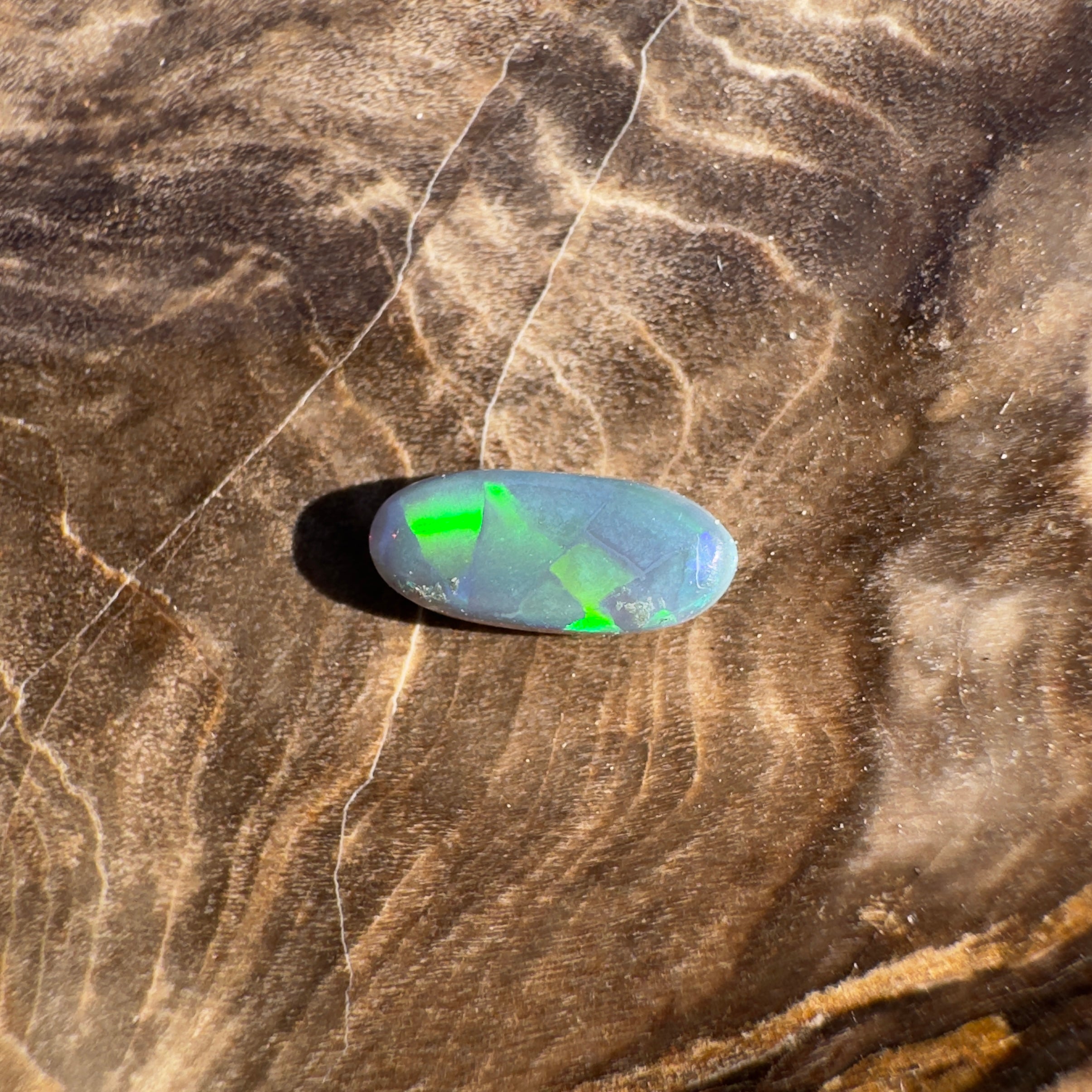 0.4ct Lightning Ridge Semi Black | Solid Australian Opal | Hand-Cut