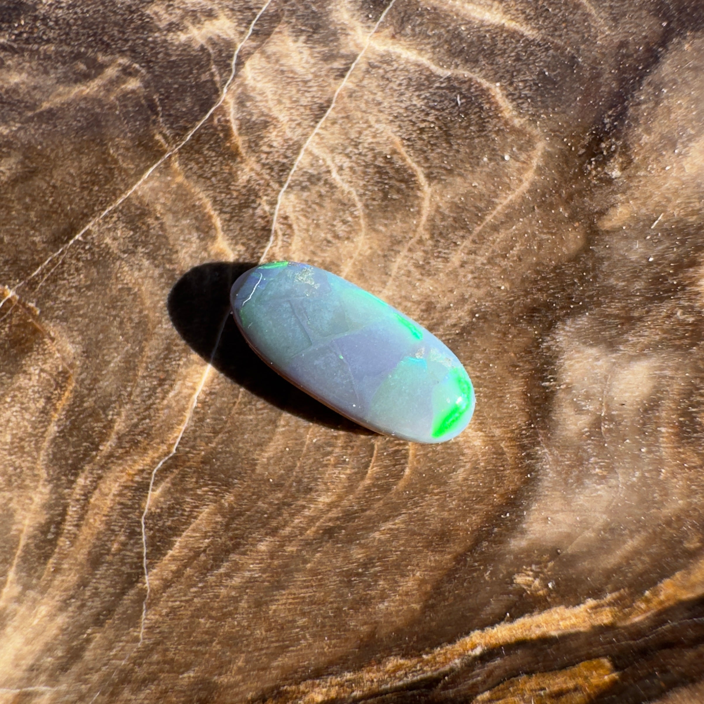 0.4ct Lightning Ridge Semi Black | Solid Australian Opal | Hand-Cut