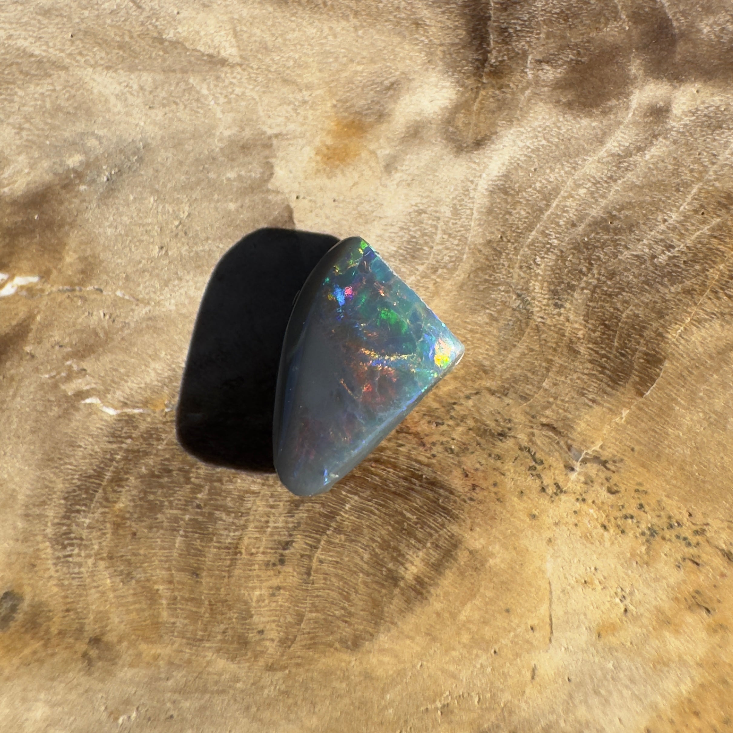 0.6ct Lightning Ridge Semi Black Opal | Solid Australian Opal | Hand-Cut