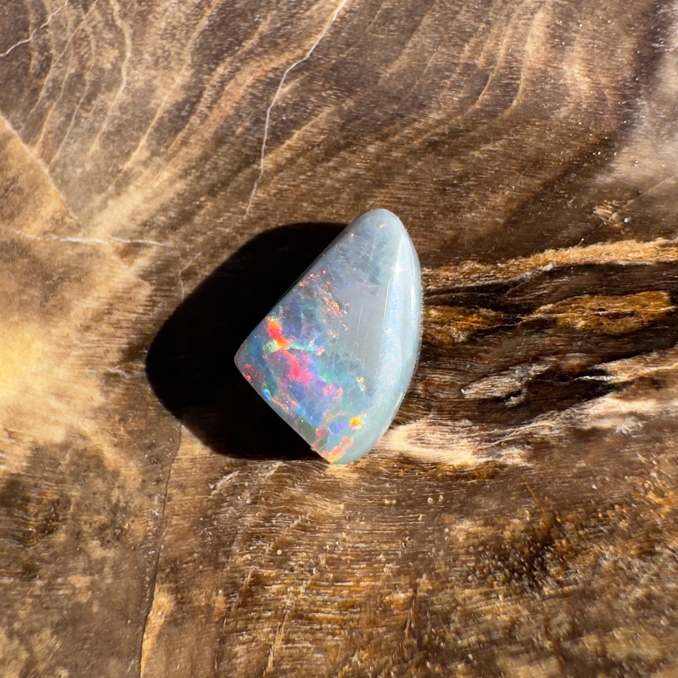 0.6ct Lightning Ridge Semi Black Opal | Solid Australian Opal | Hand-Cut