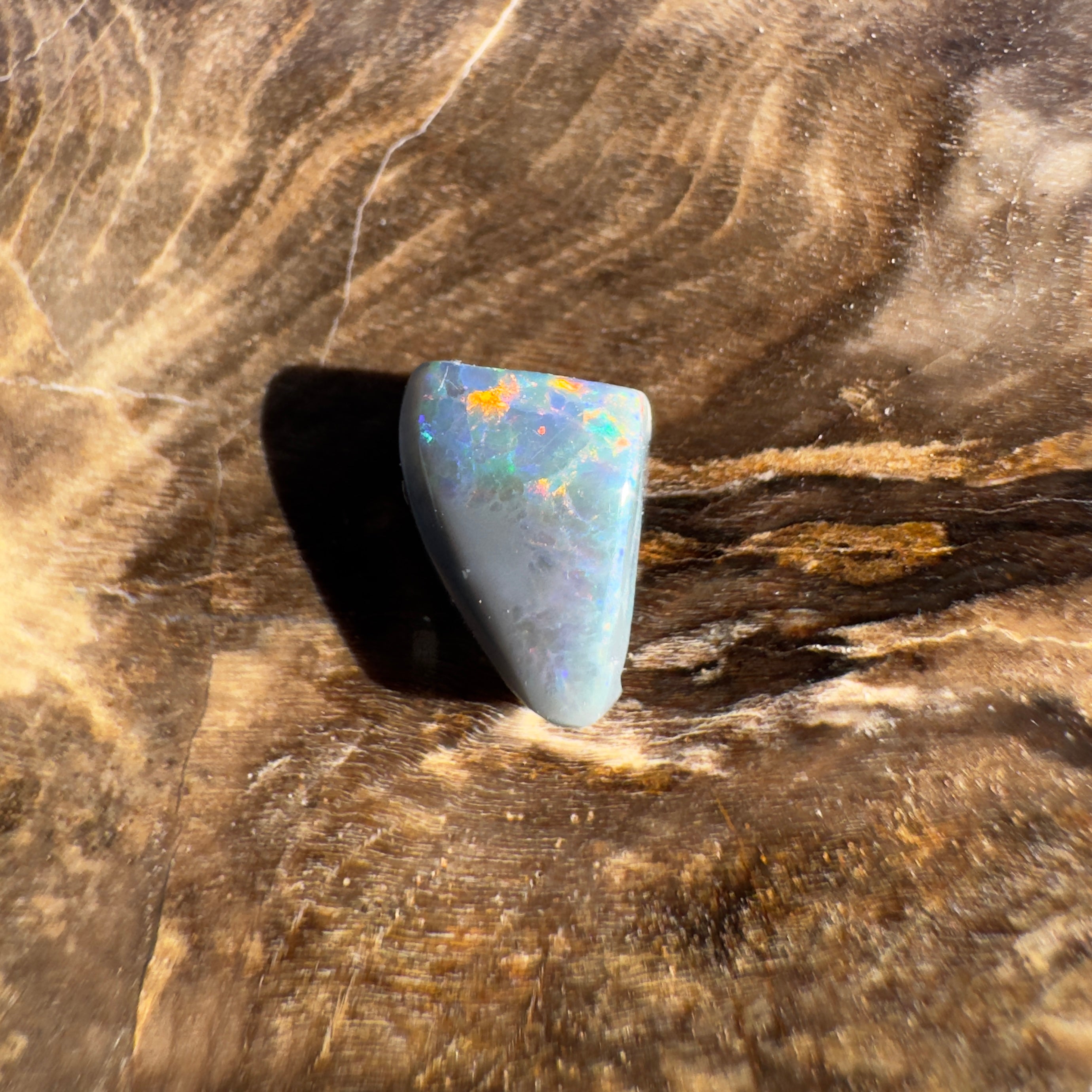 0.6ct Lightning Ridge Semi Black Opal | Solid Australian Opal | Hand-Cut