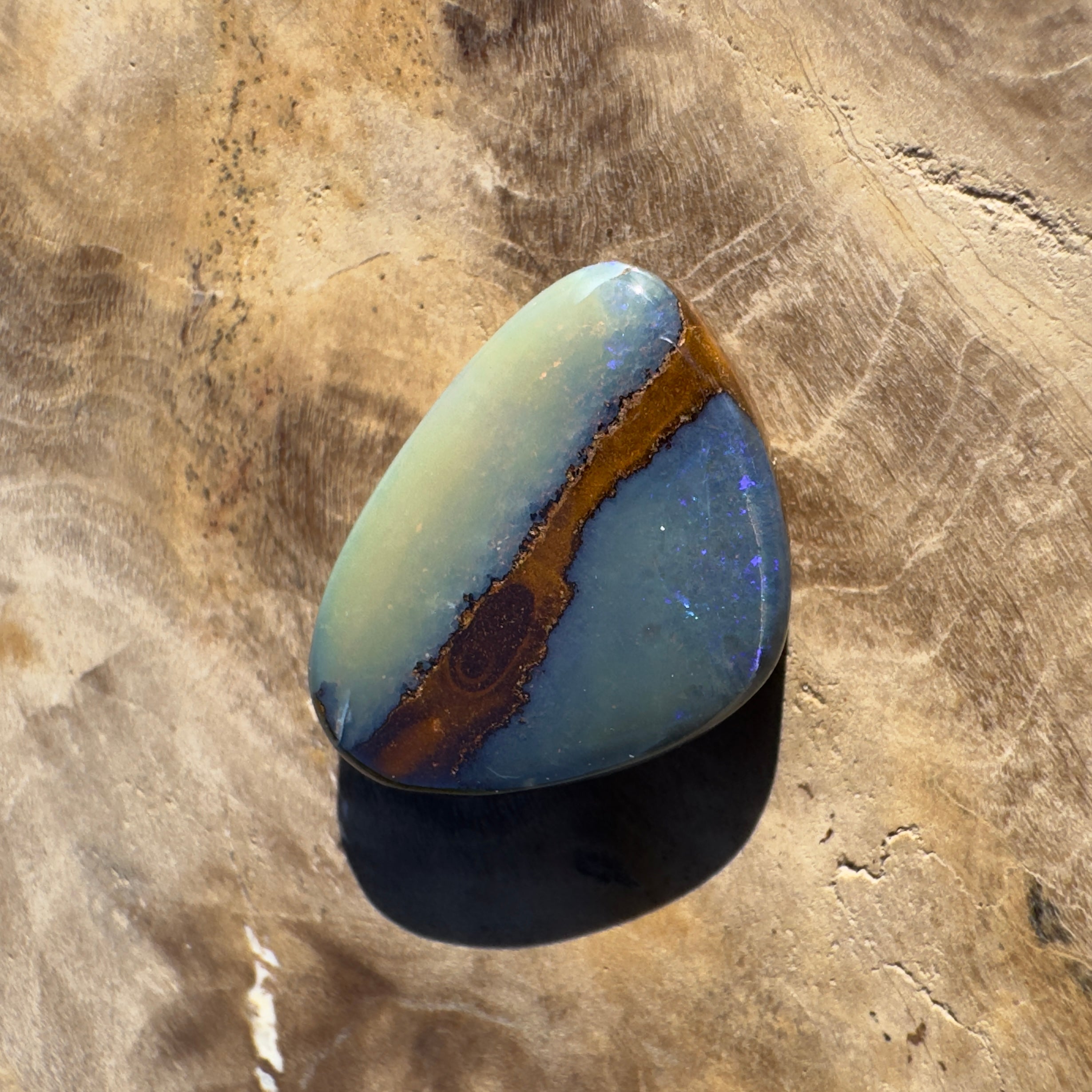5ct Queensland Boulder Opal | Solid Australian Opal | Hand-Cut