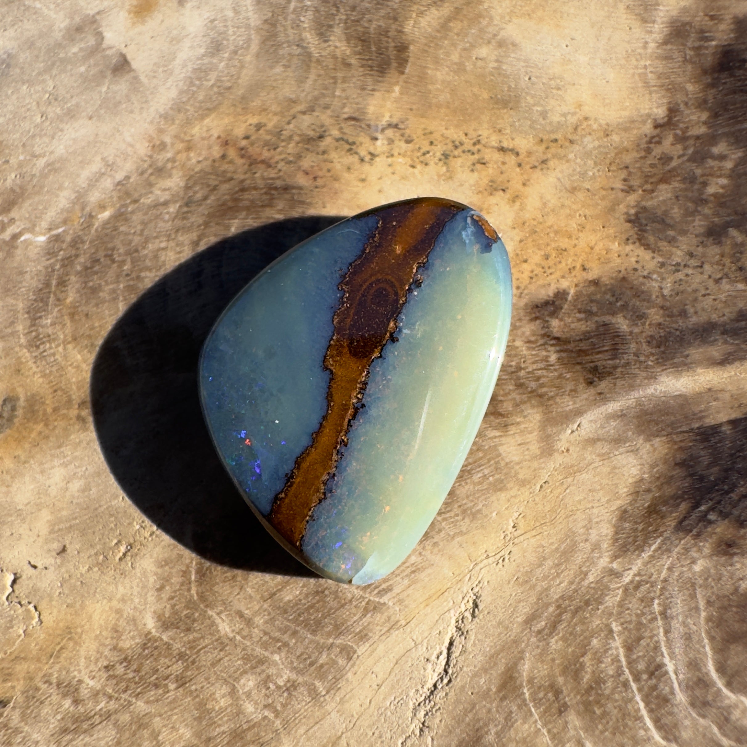 5ct Queensland Boulder Opal | Solid Australian Opal | Hand-Cut