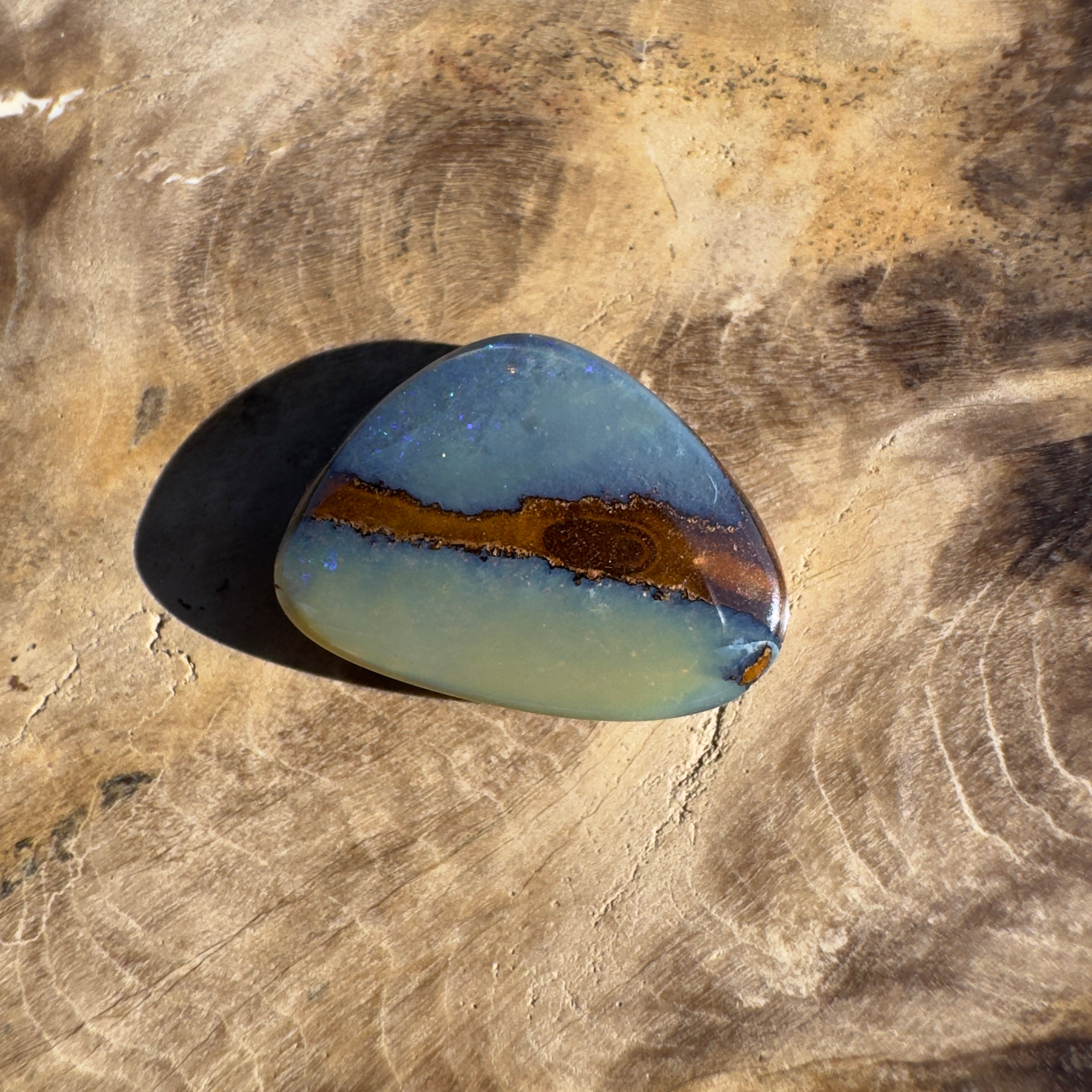 5ct Queensland Boulder Opal | Solid Australian Opal | Hand-Cut