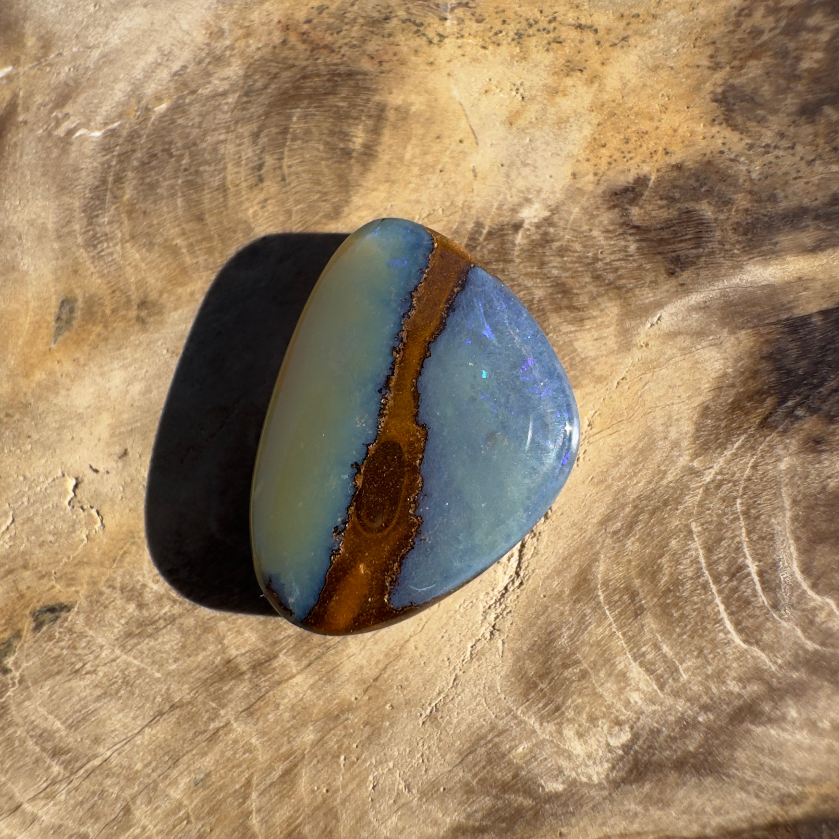 5ct Queensland Boulder Opal | Solid Australian Opal | Hand-Cut