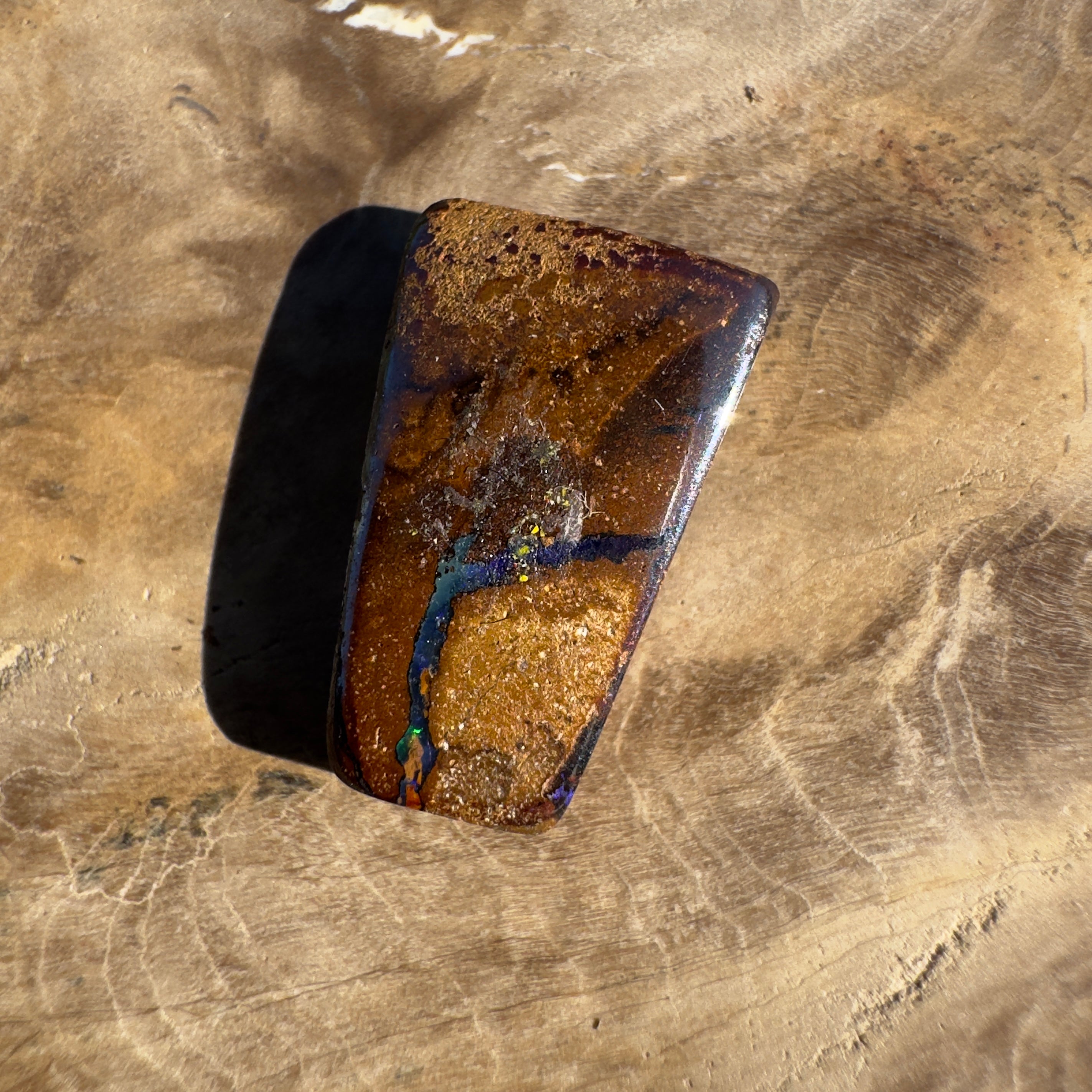 5.1ct Queensland Boulder Opal | Solid Australian Opal | Hand-Cut