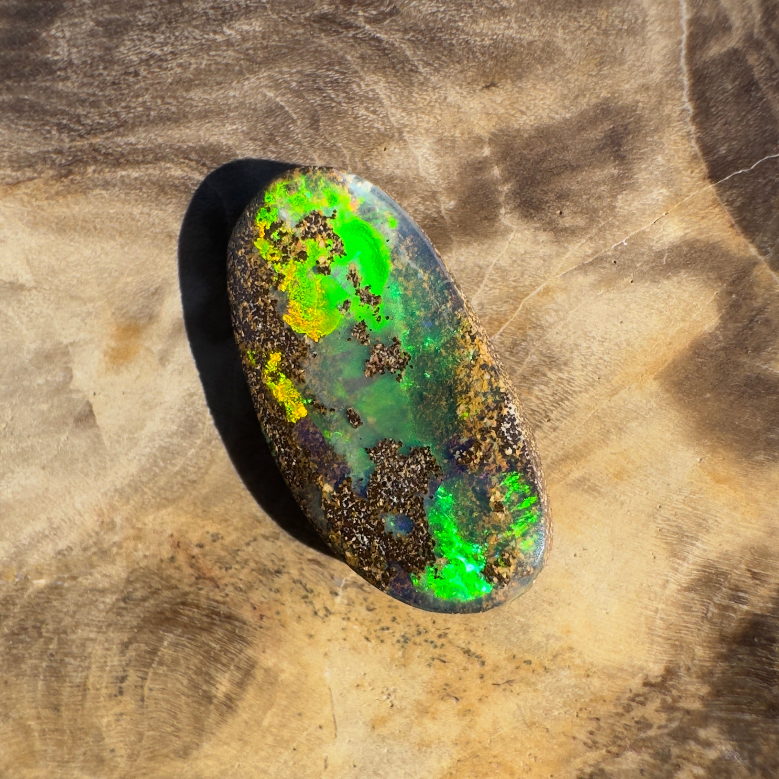 3.6ct Queensland Boulder Opal | Solid Australian Opal | Hand-Cut