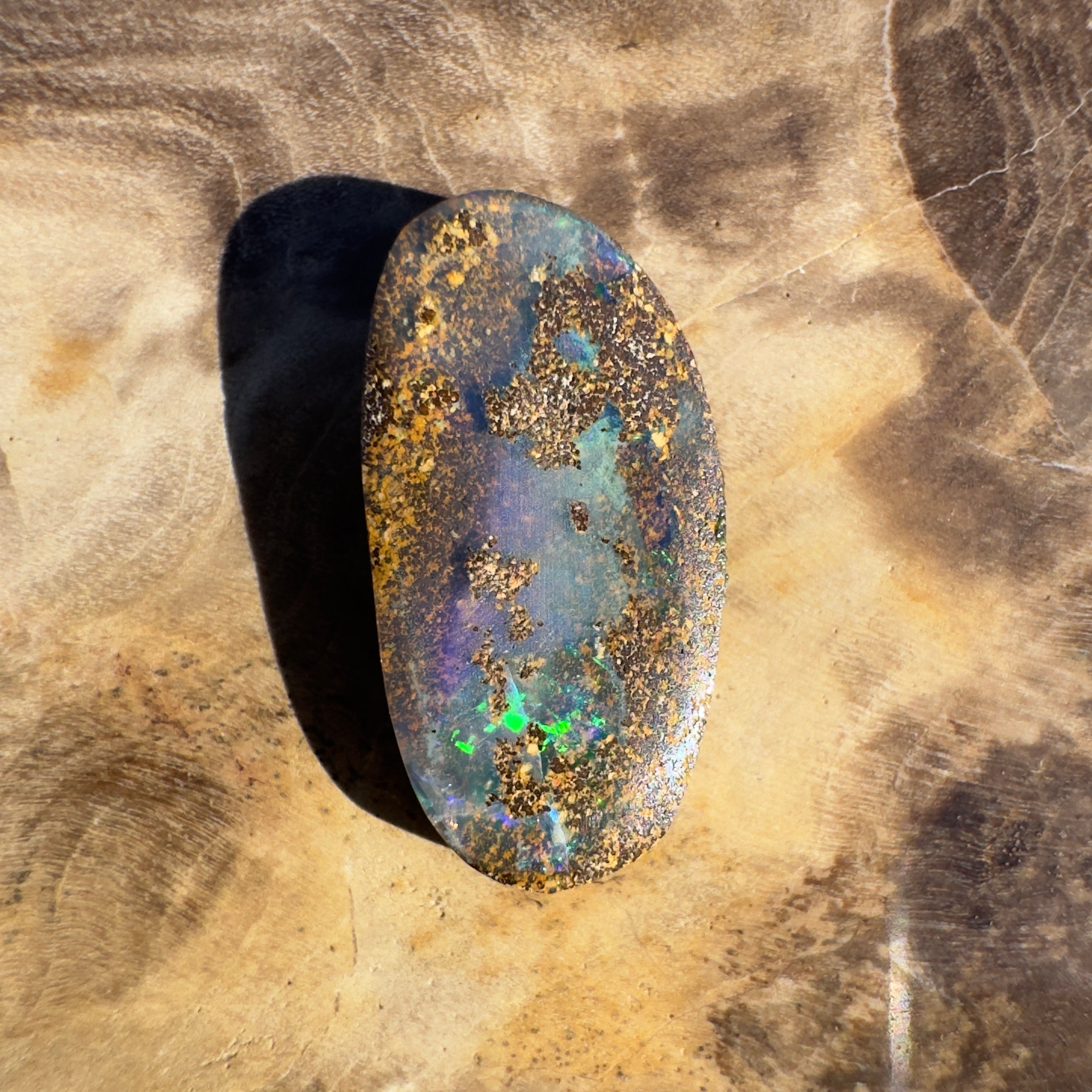 3.6ct Queensland Boulder Opal | Solid Australian Opal | Hand-Cut