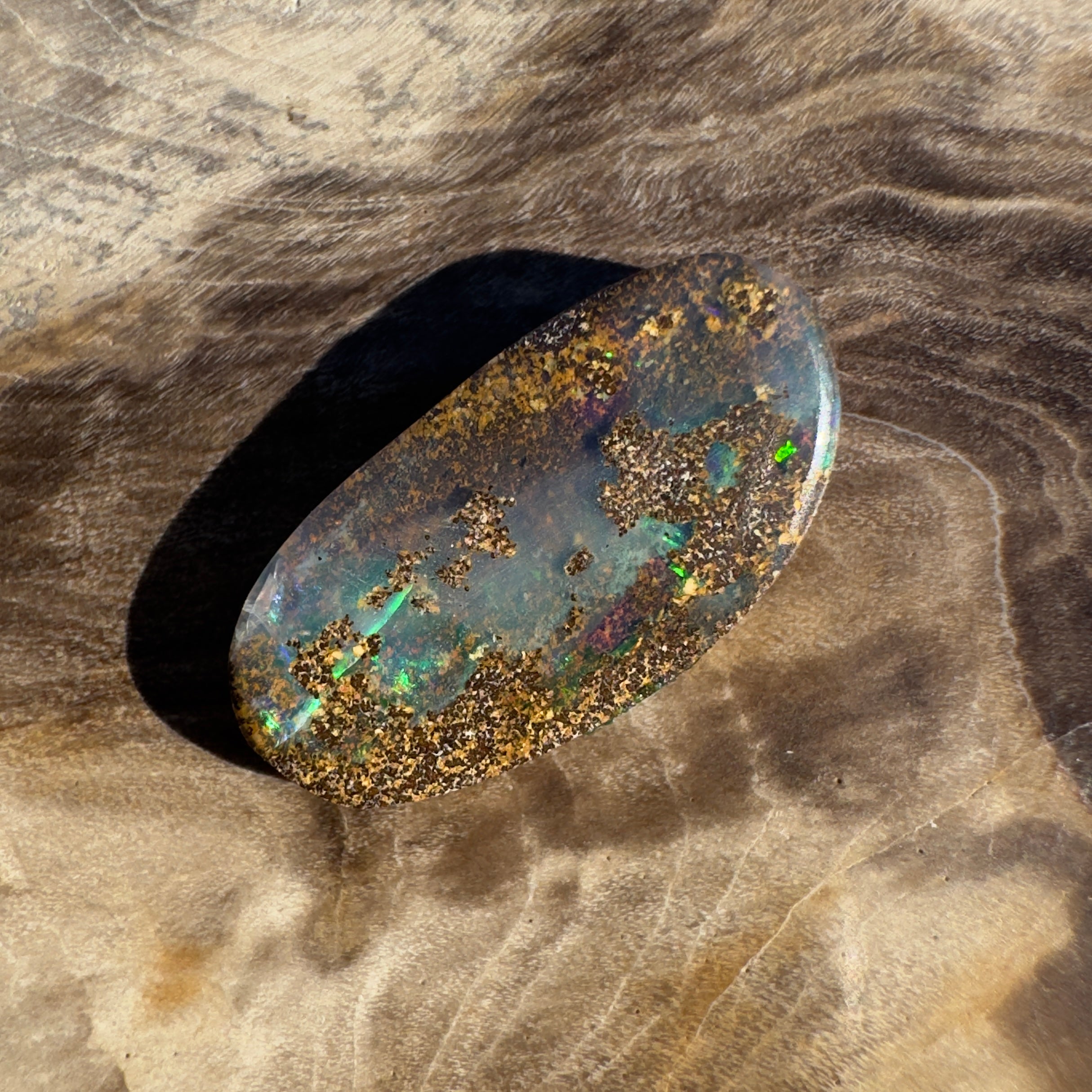 3.6ct Queensland Boulder Opal | Solid Australian Opal | Hand-Cut