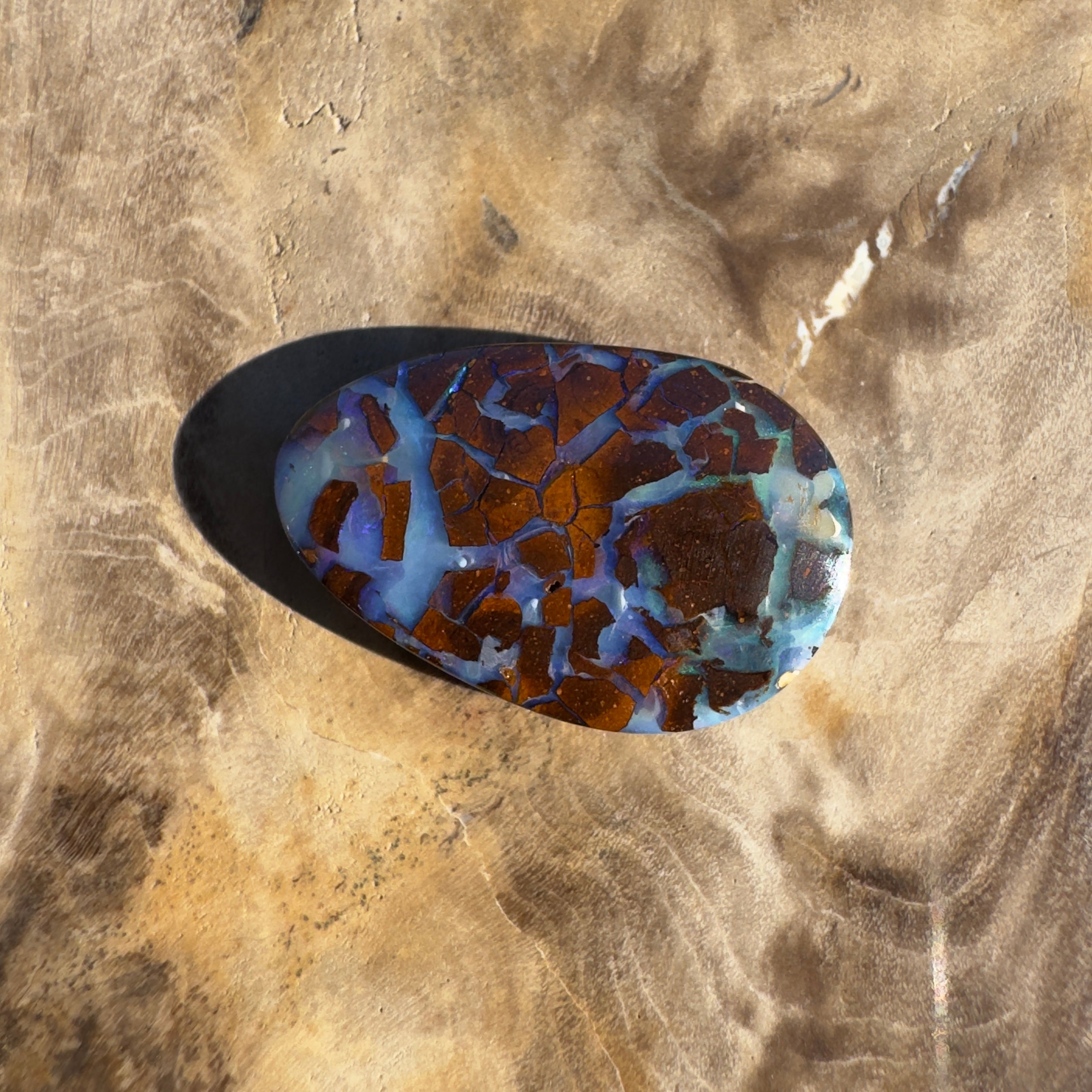 5.8ct Queensland Boulder Opal | Solid Australian Opal | Hand-Cut