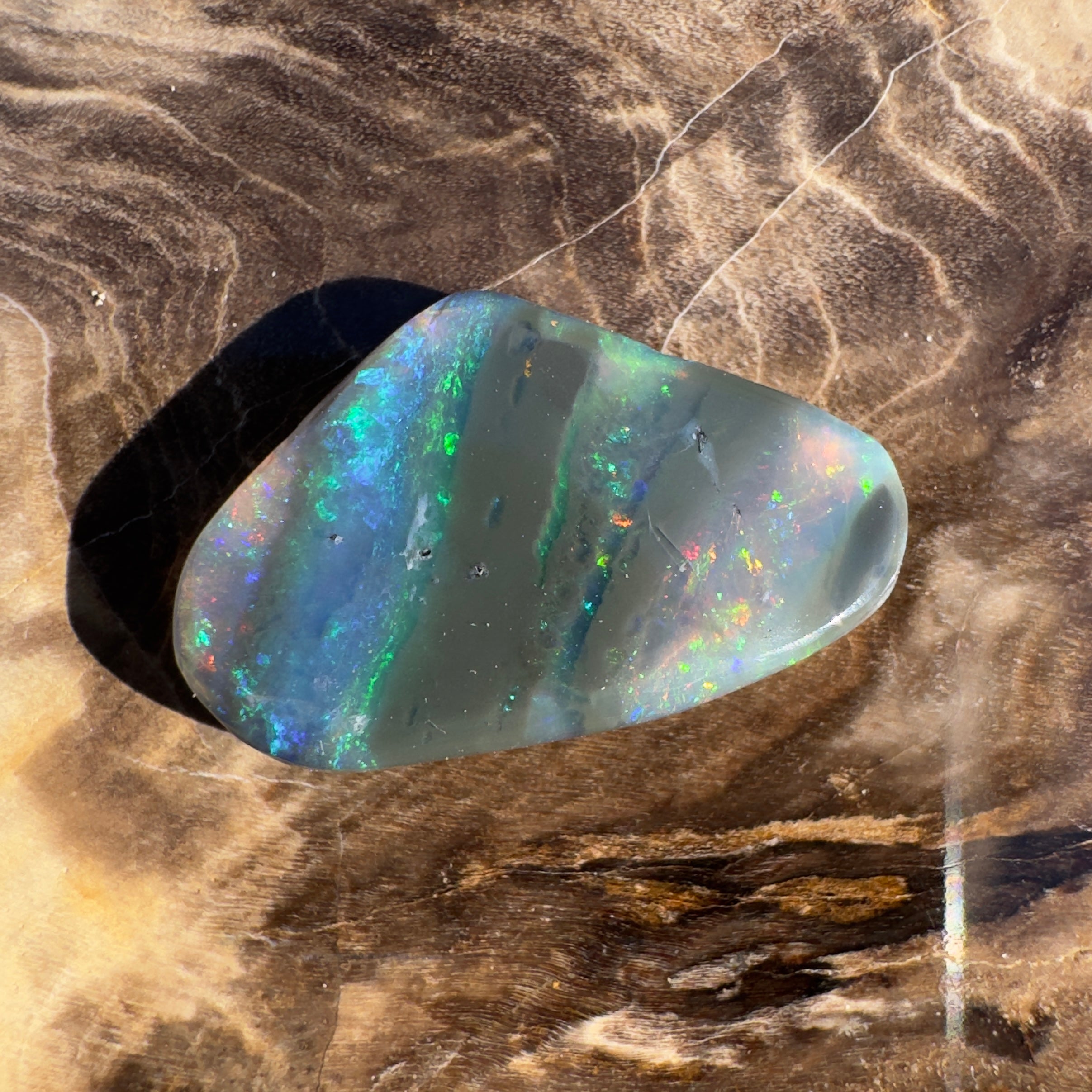 5ct Lightning Ridge Black Opal | Solid Australian Opal | Hand-Cut