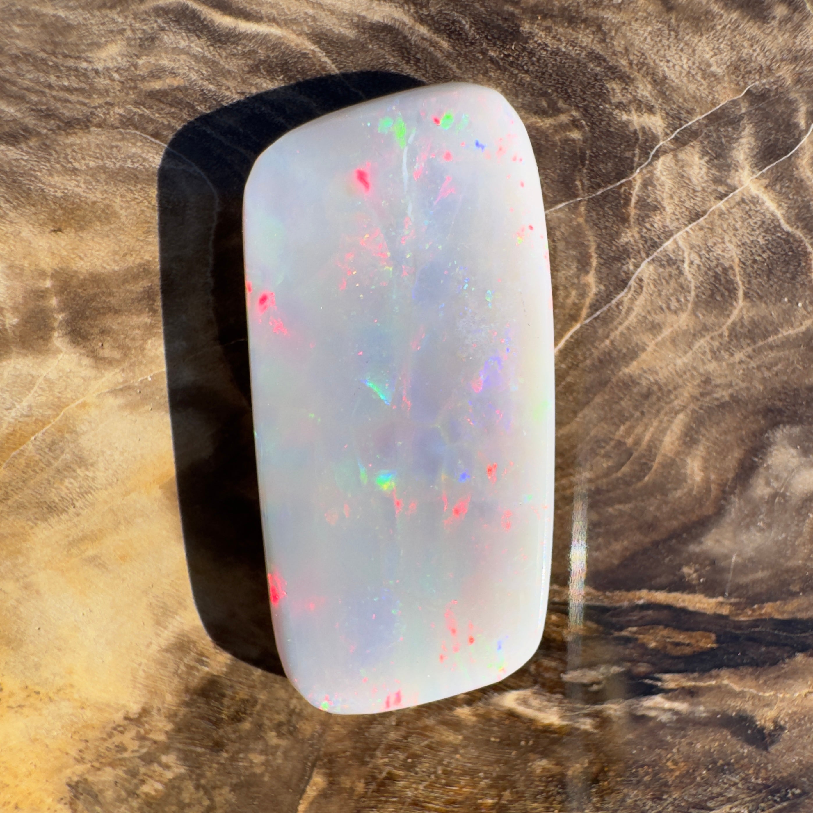 7.6ct Lightning Ridge Semi Black | Solid Australian Opal | Hand-Cut