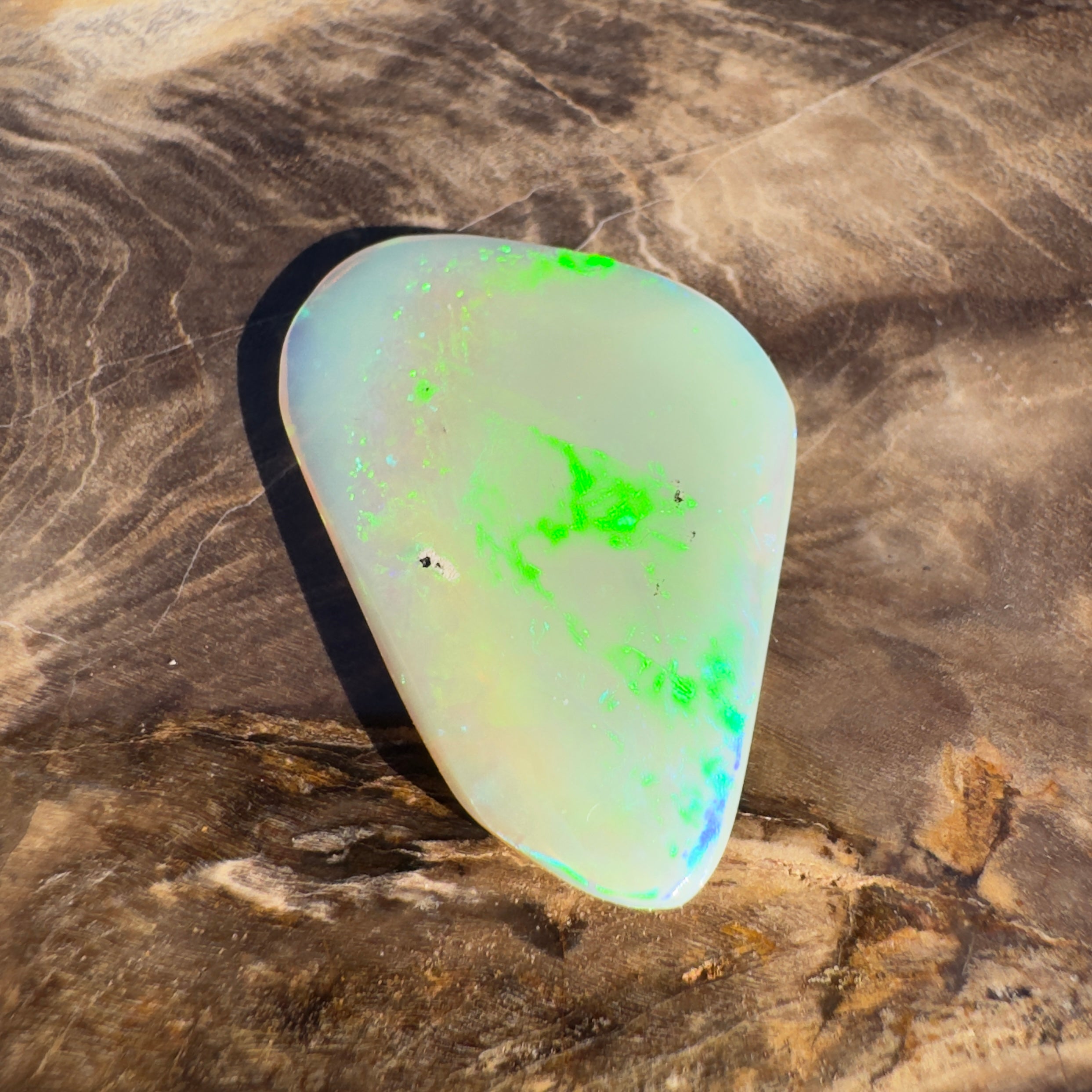 8.4ct Coober Pedy Dark Crystal | Solid Australian Opal | Hand-Cut