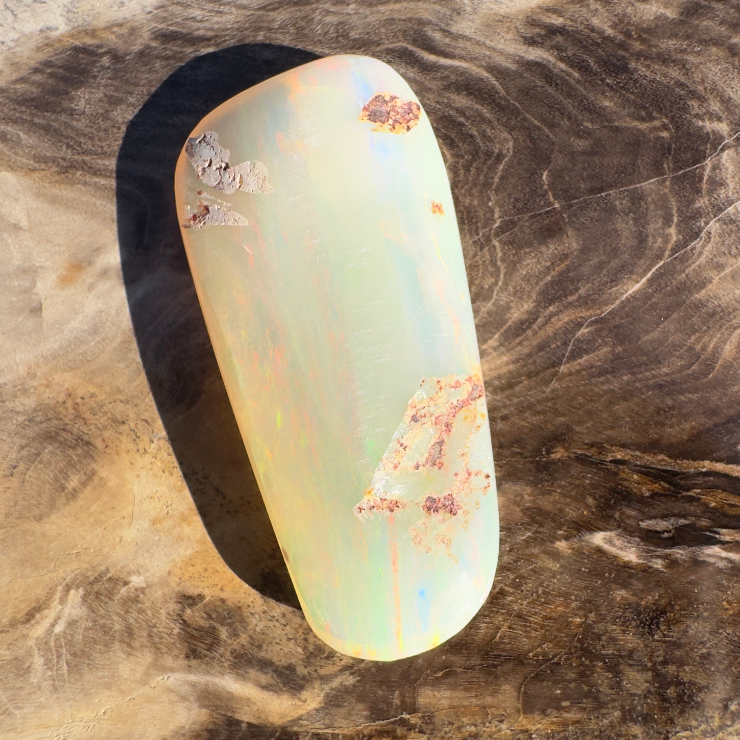 20.7ct Coober Pedy Opal | Solid Australian Opal | Hand-Cut