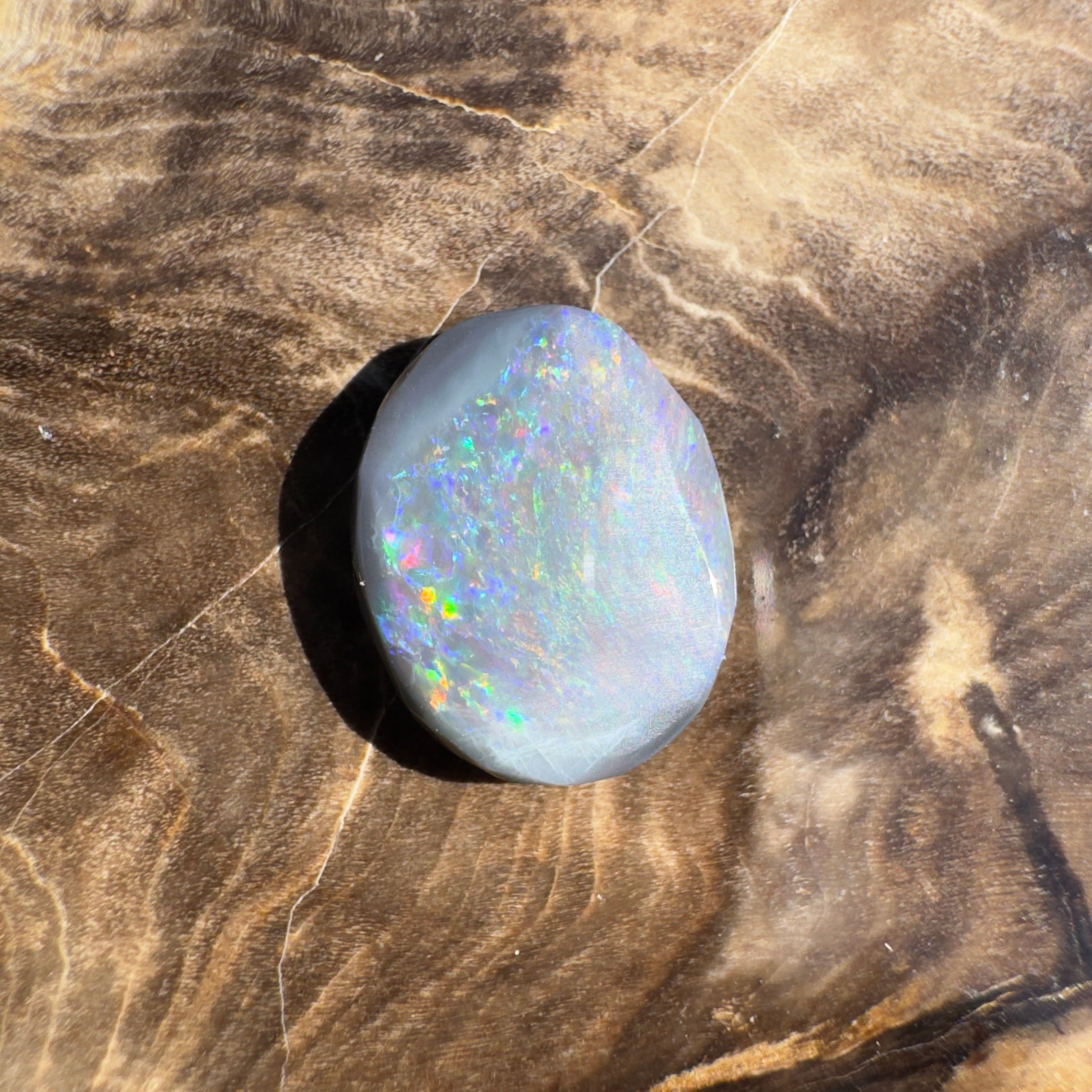 2.1ct Lightning Ridge Semi Black Opal | Solid Australian Opal | Hand-Cut