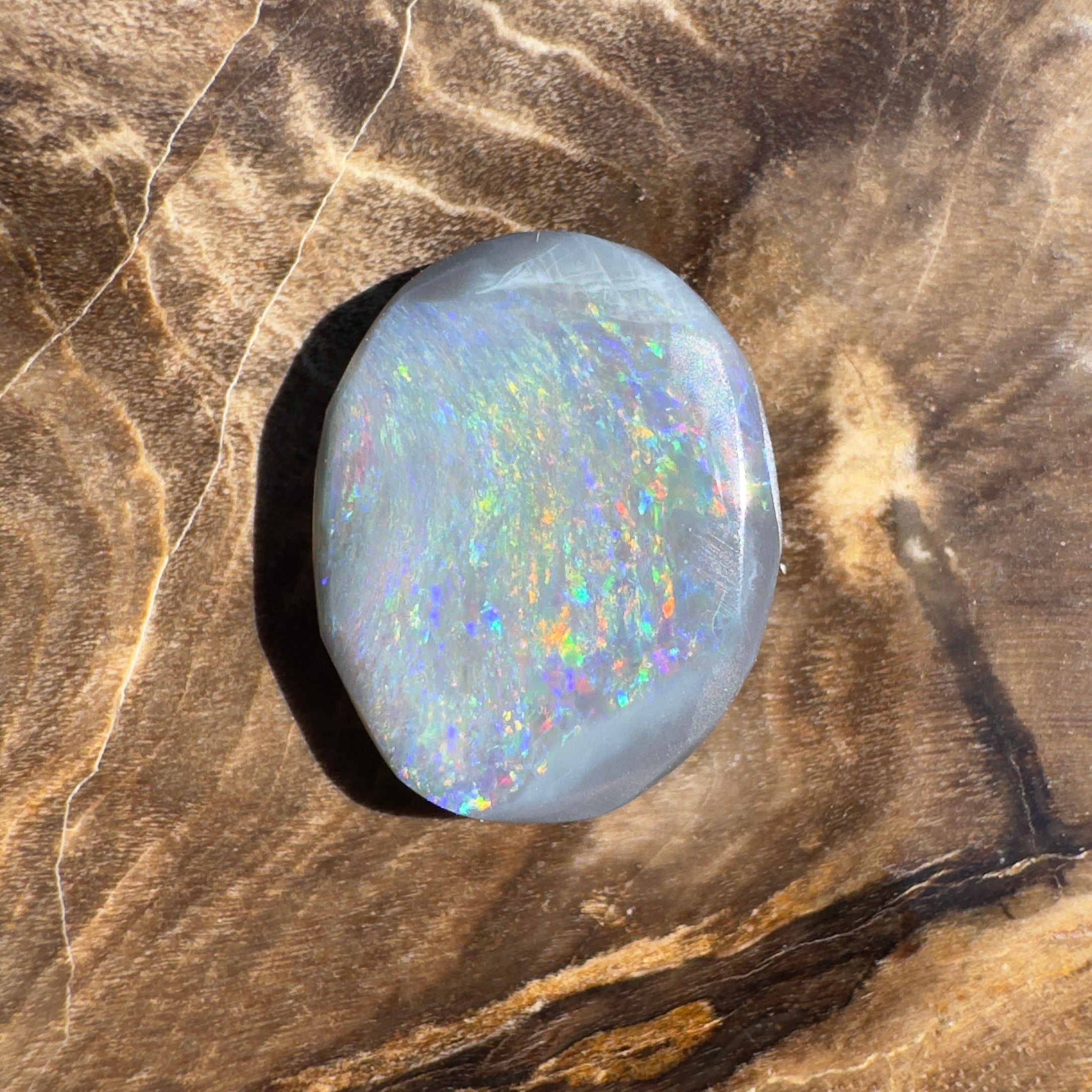 2.1ct Lightning Ridge Semi Black Opal | Solid Australian Opal | Hand-Cut