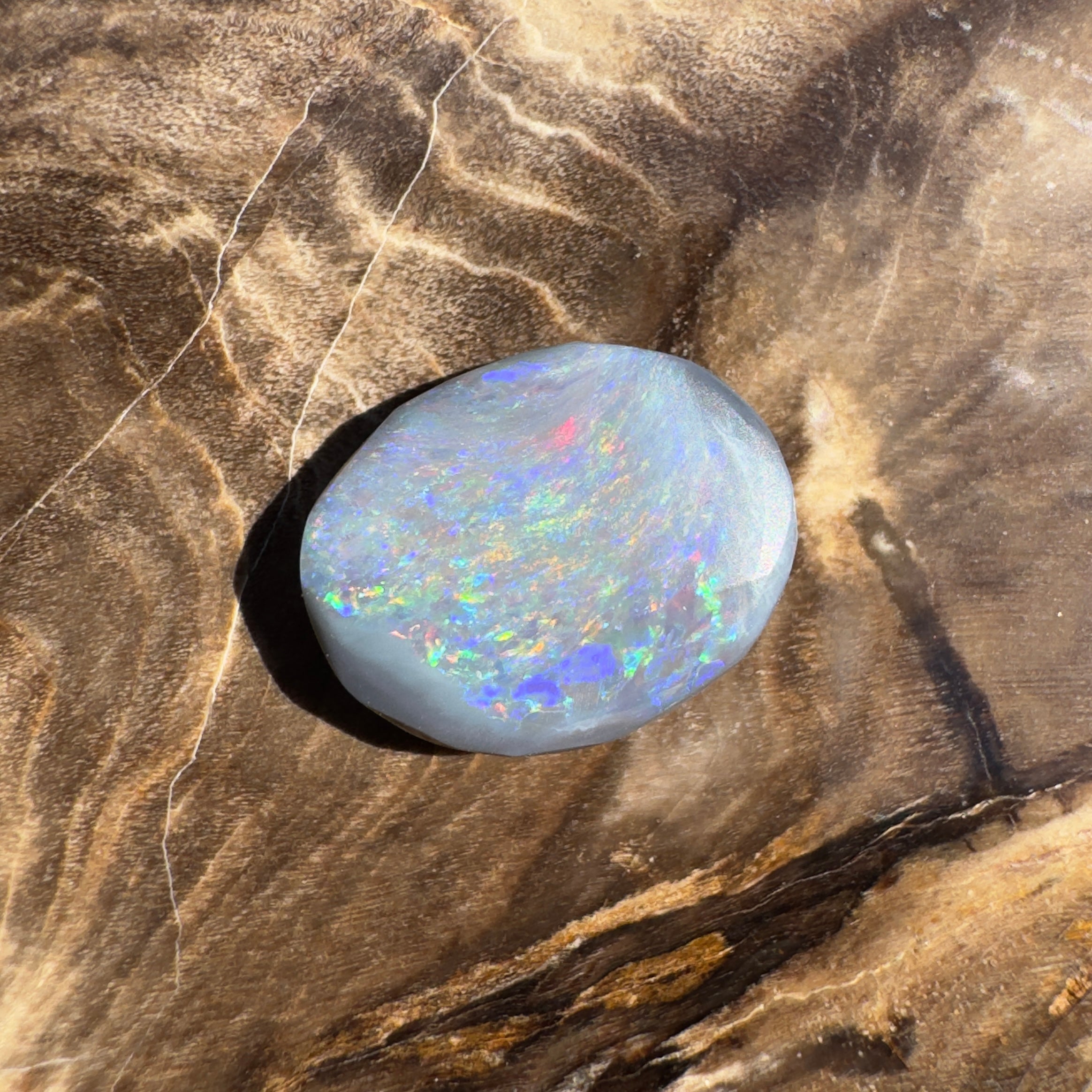 2.1ct Lightning Ridge Semi Black Opal | Solid Australian Opal | Hand-Cut
