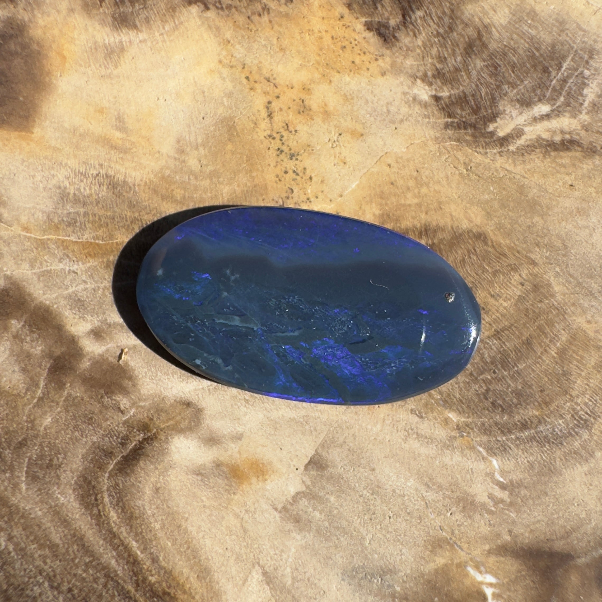 2.2ct Lightning Ridge Black Opal | Solid Australian Opal | Hand-Cut
