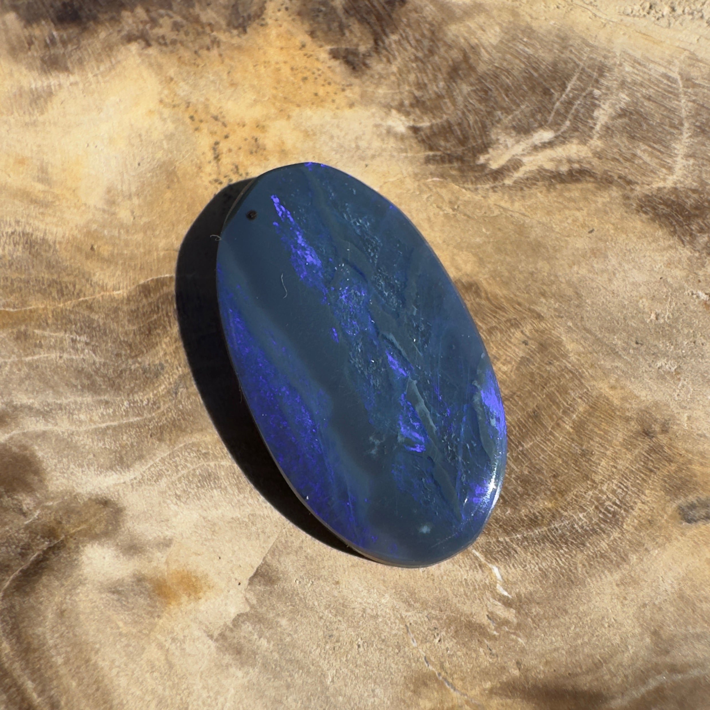 2.2ct Lightning Ridge Black Opal | Solid Australian Opal | Hand-Cut