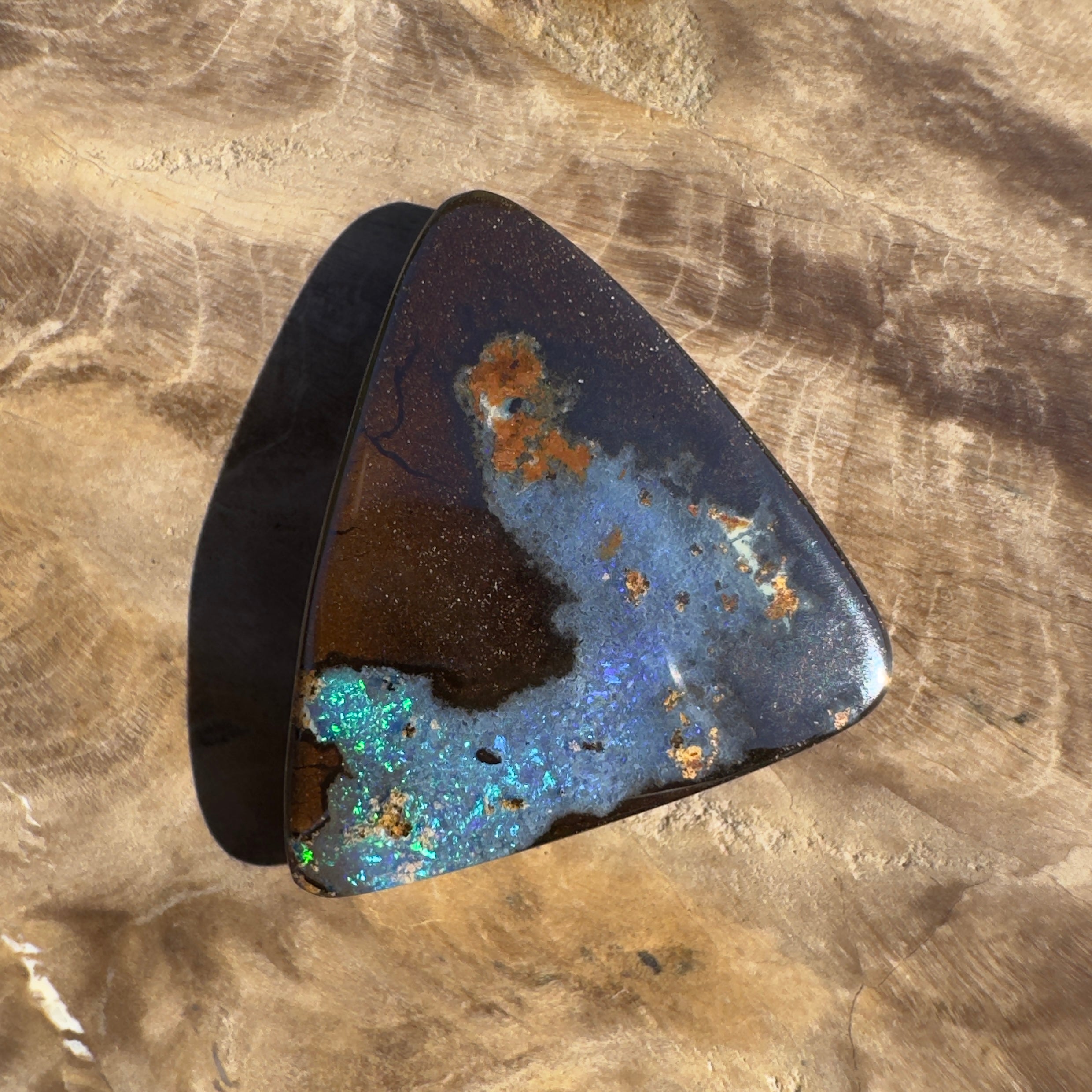 16ct Queensland Boulder Opal | Solid Australian Opal | Hand-Cut