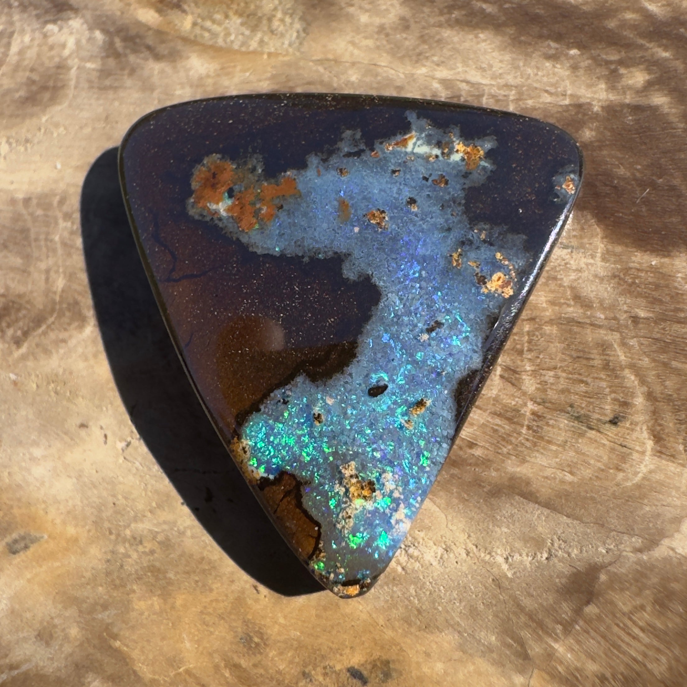 16ct Queensland Boulder Opal | Solid Australian Opal | Hand-Cut