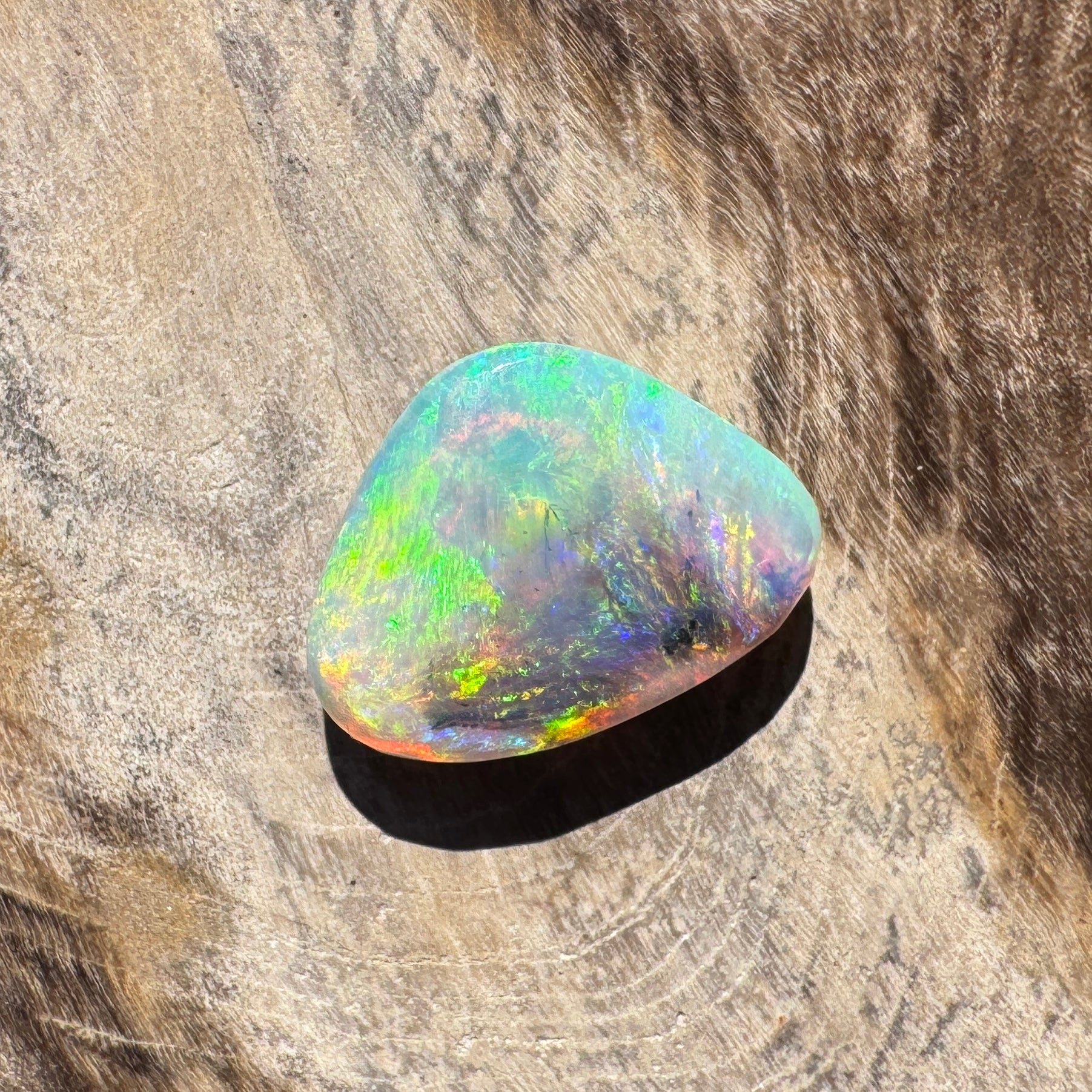 1.4ct Lightning Ridge Semi Black | Solid Australian Opal | Hand-Cut