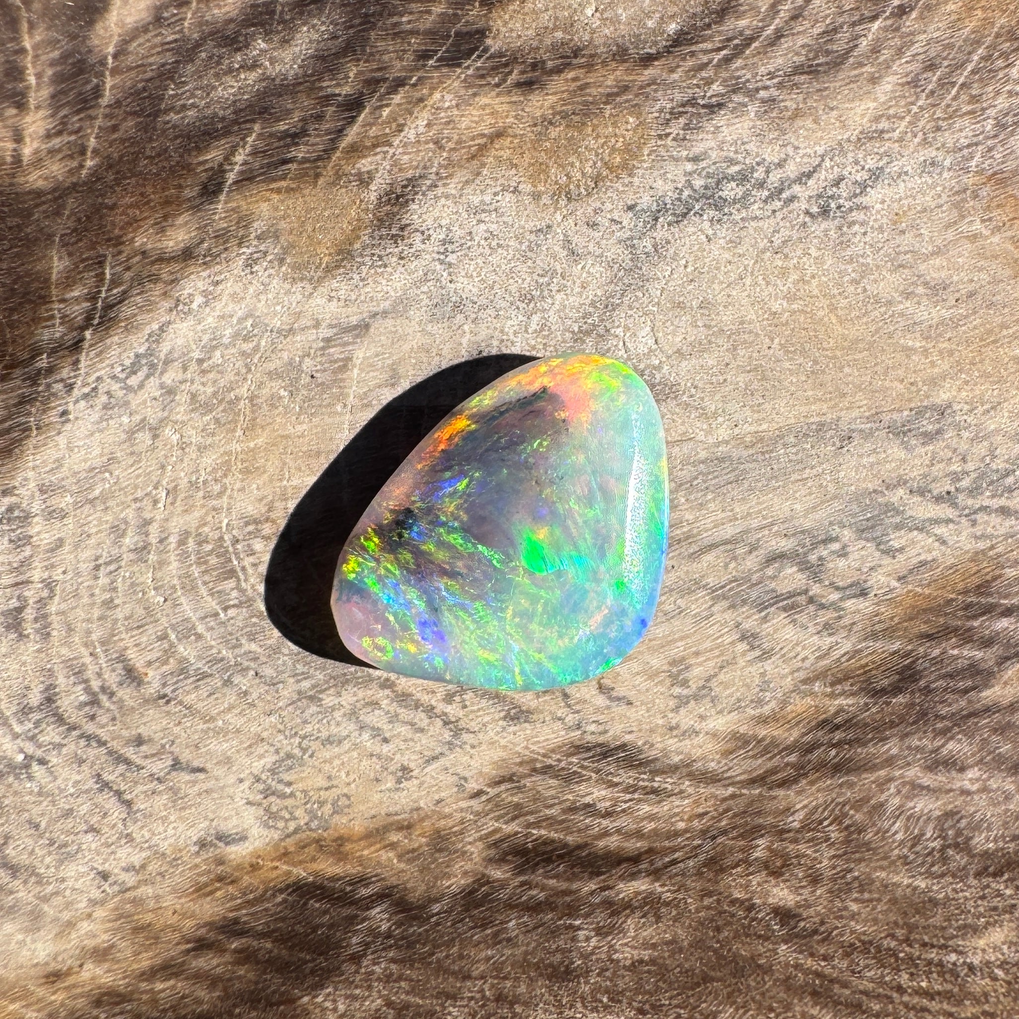 1.4ct Lightning Ridge Semi Black | Solid Australian Opal | Hand-Cut