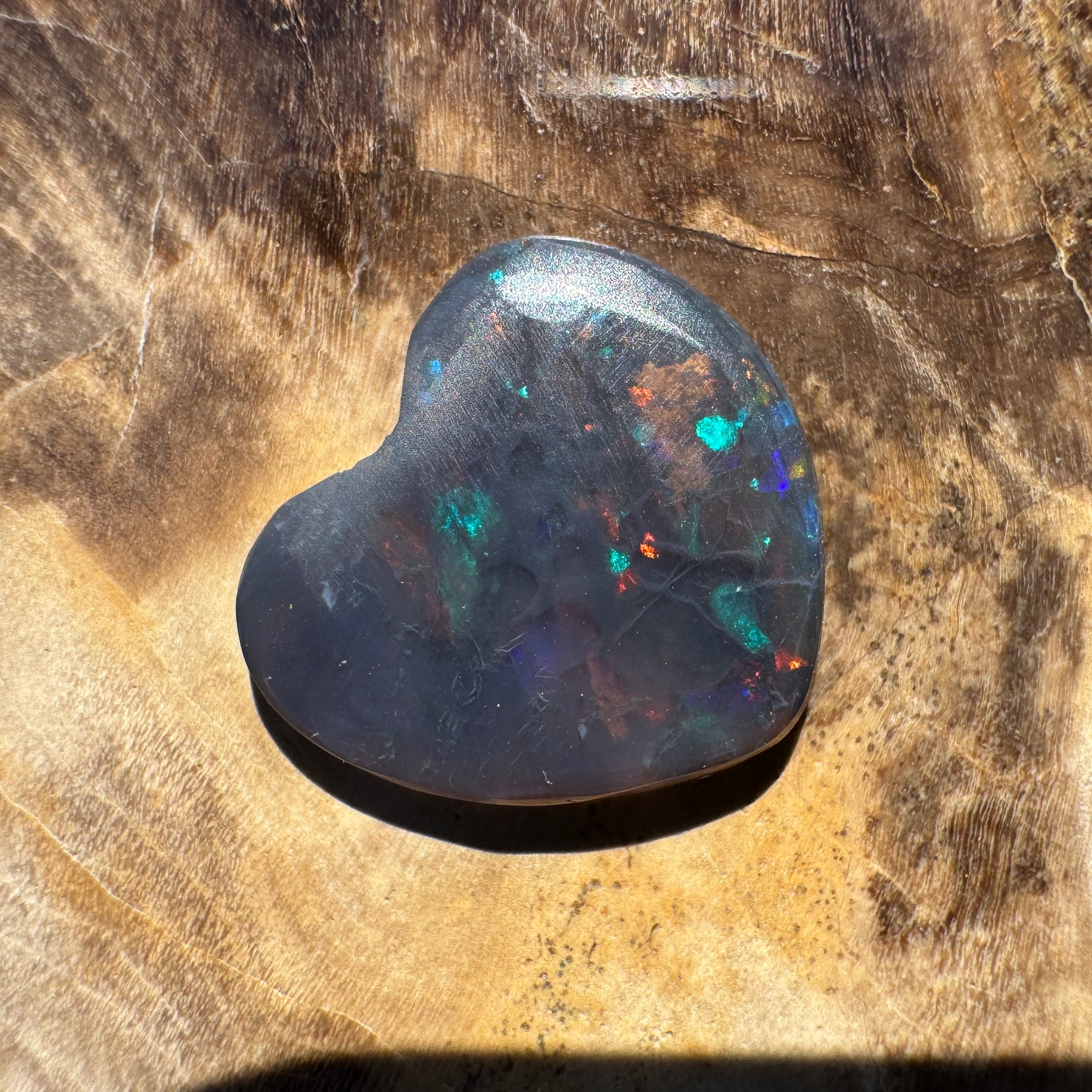 1.8ct Lightning Ridge Black Opal | Solid Australian Opal | Hand-Cut