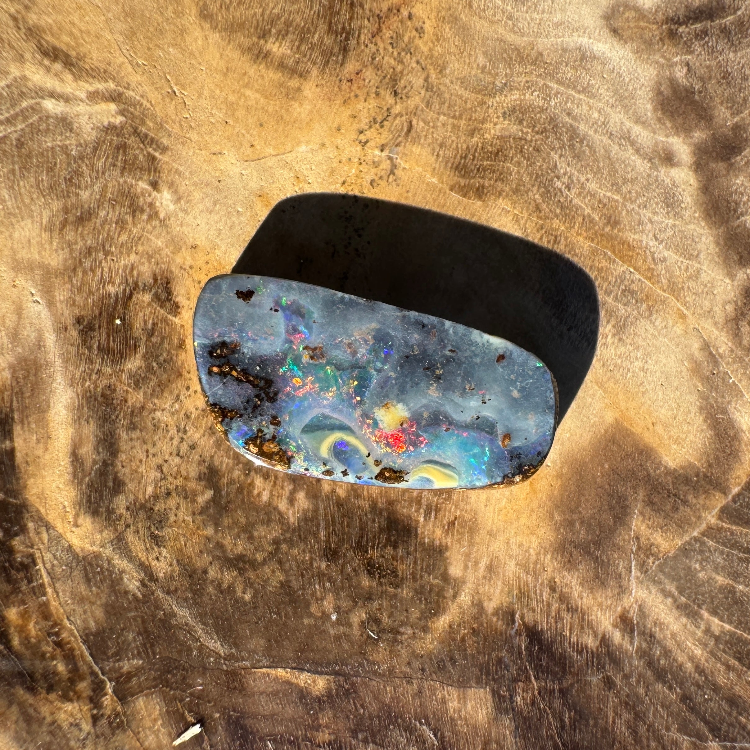 2.3ct Queensland Boulder Opal | Solid Australian Opal | Hand-Cut