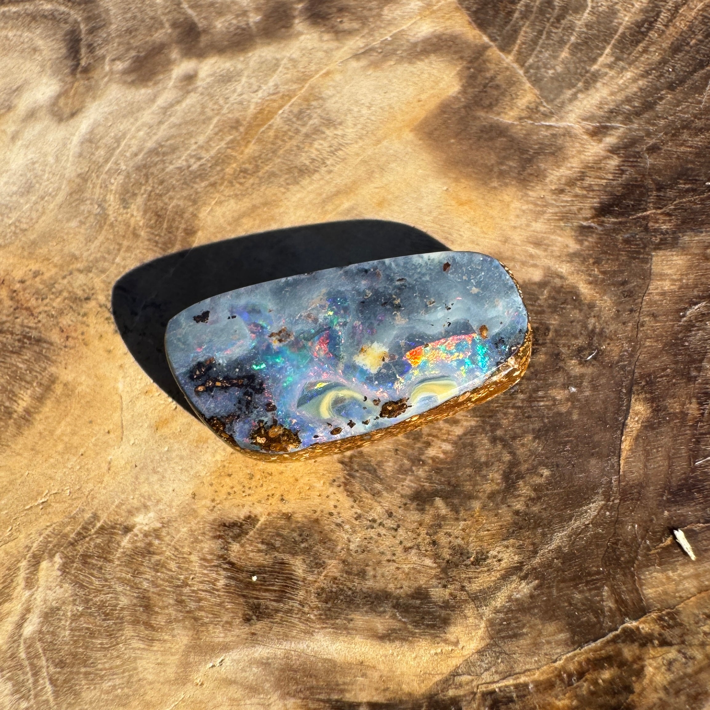 2.3ct Queensland Boulder Opal | Solid Australian Opal | Hand-Cut