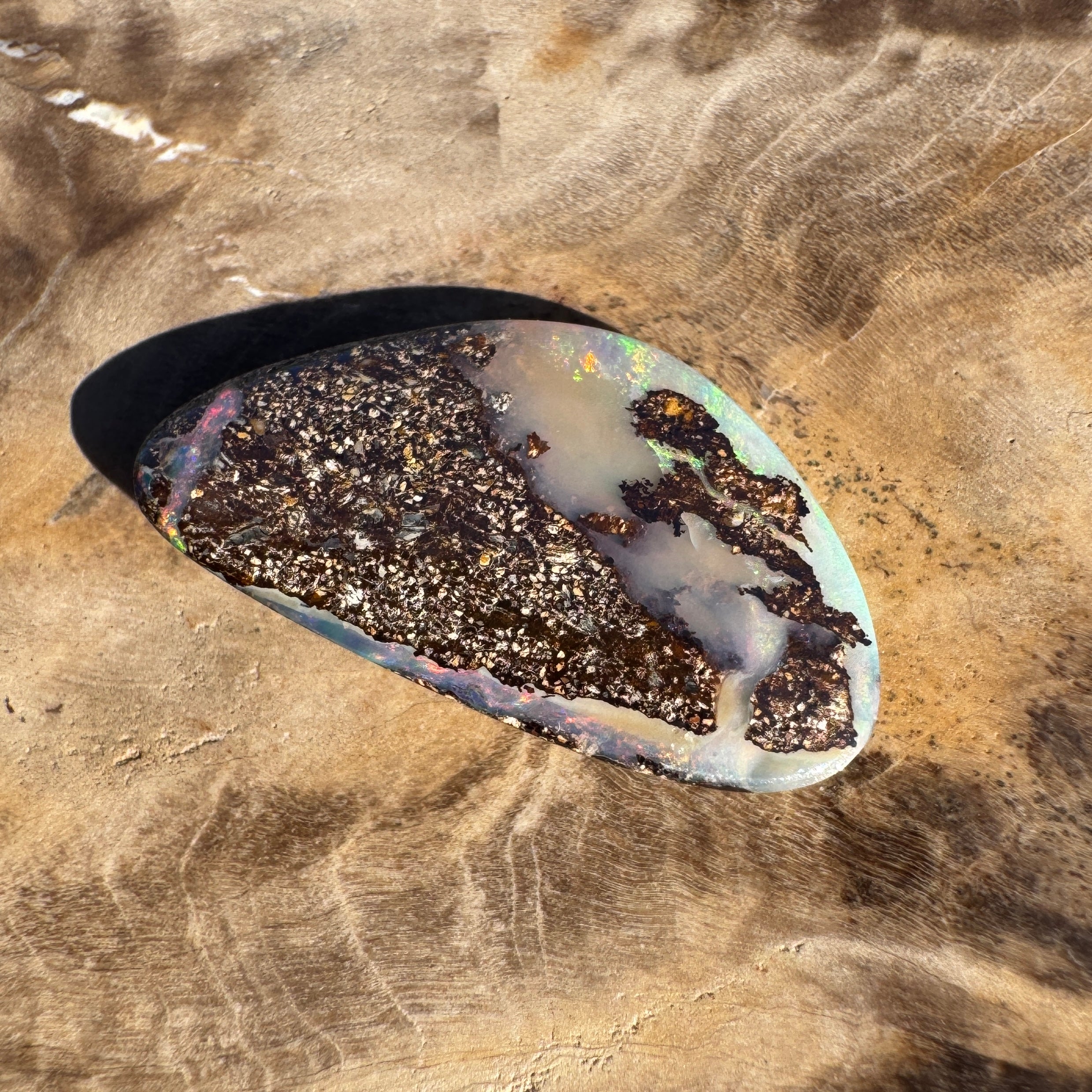4.6ct Queensland Boulder Opal | Solid Australian Opal | Hand-Cut