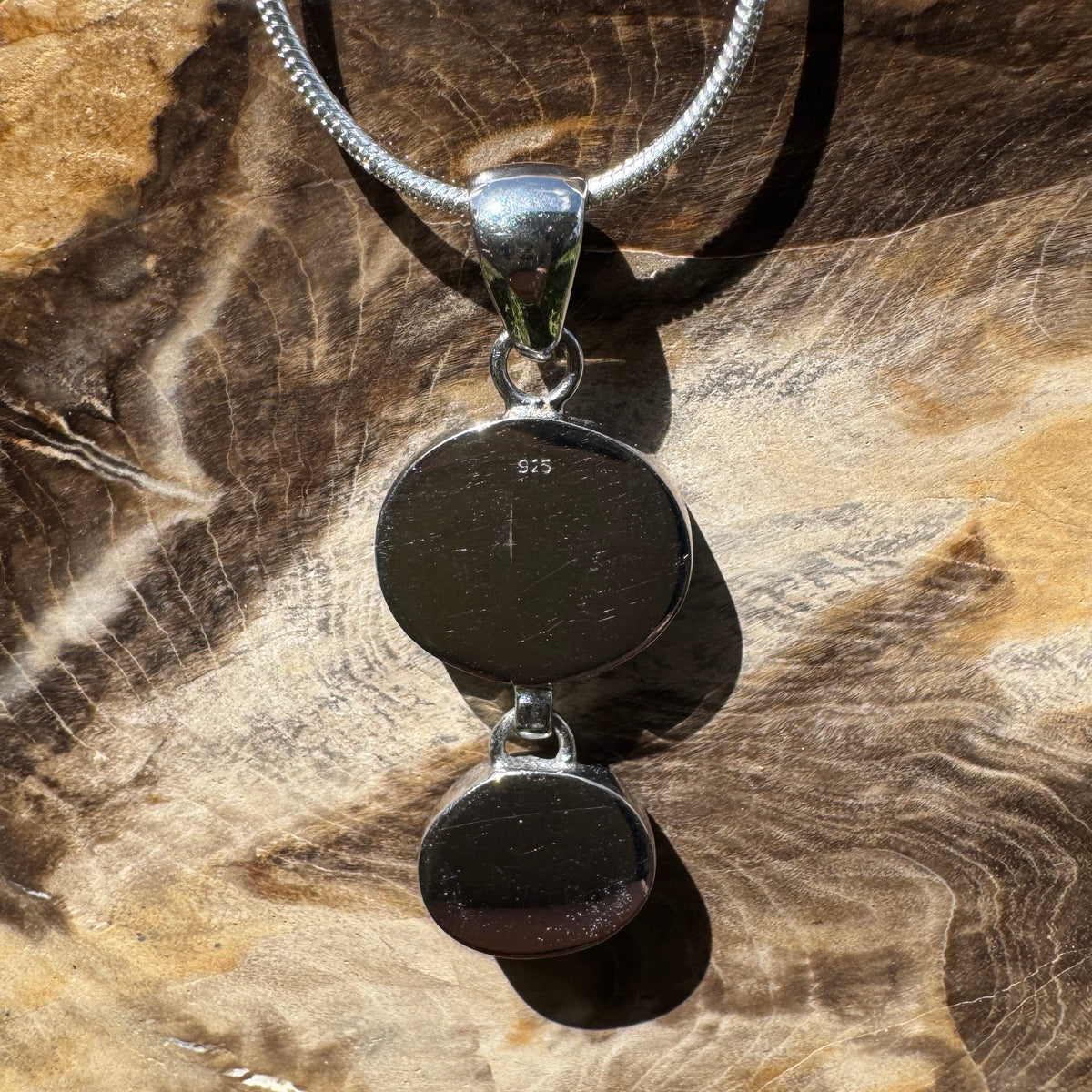 4.9ct Coober Pedy Opal Pendant Necklace ~ 'Kununurra Firelight' | 925 Sterling Silver | Solid Australian Opal